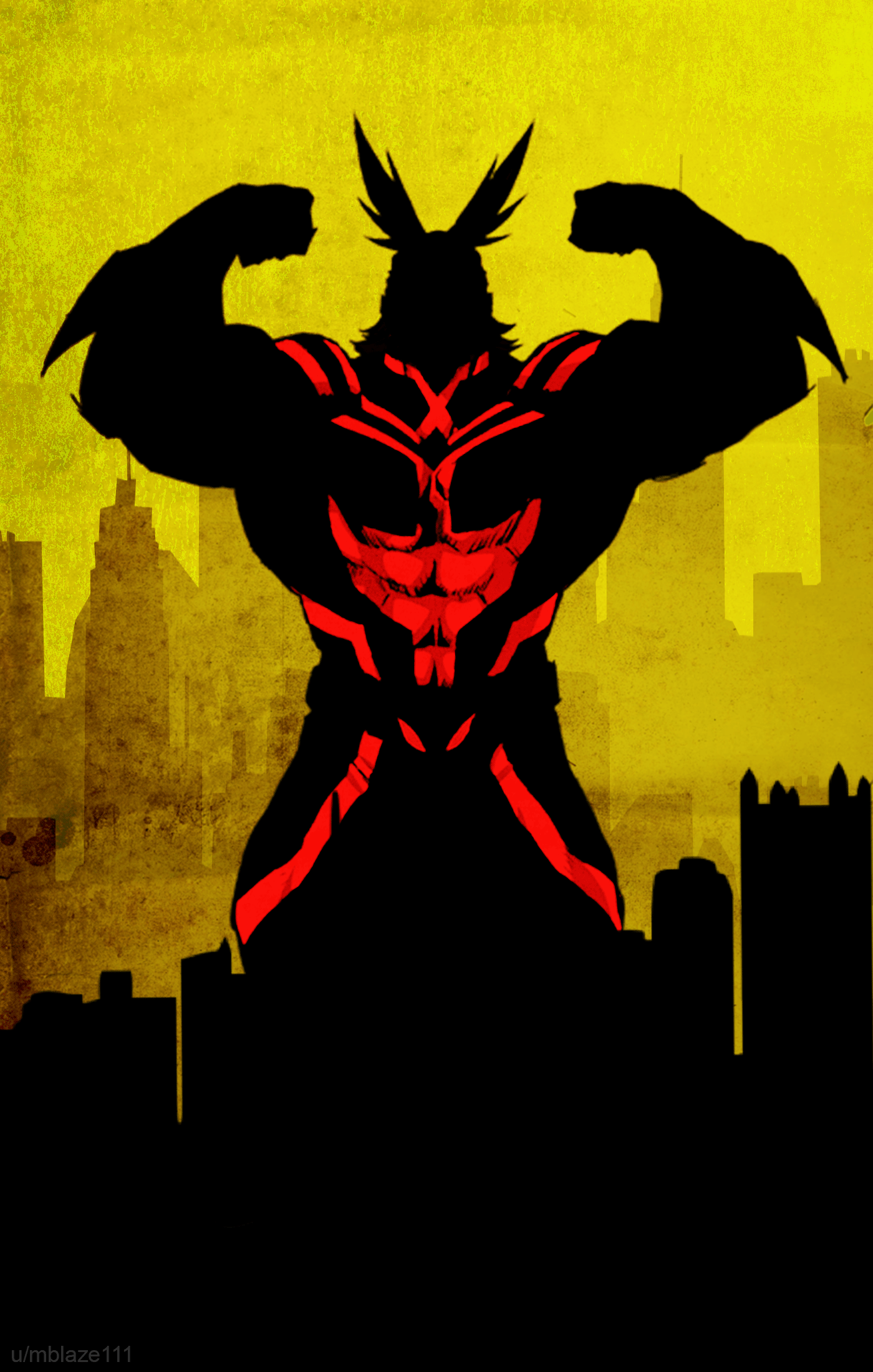 All Might Black Silhouette , HD Wallpaper & Backgrounds