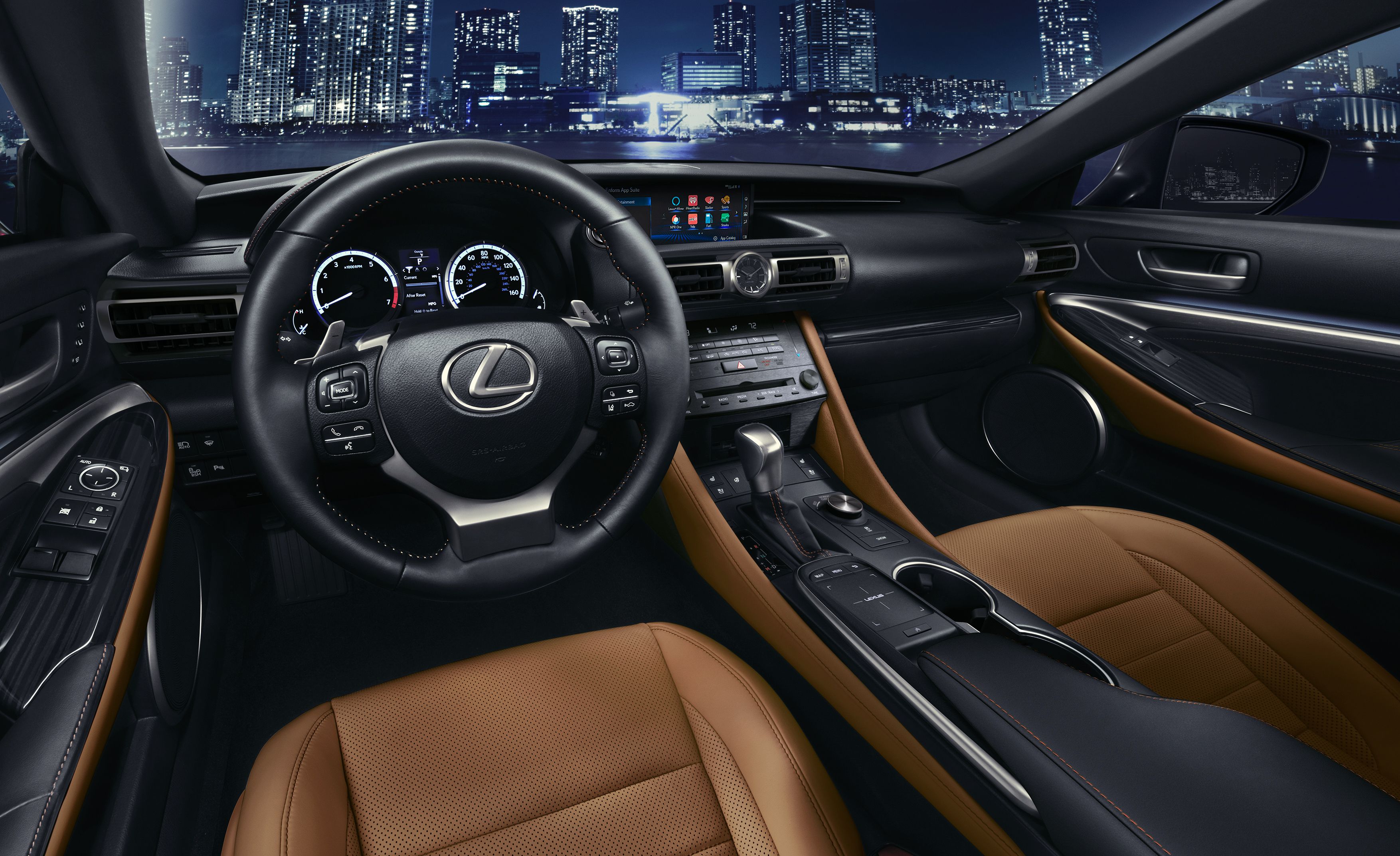 2019 Lexus Rc Interior Wallpapers - 2020 Lexus Rc 350 F Sport Interior , HD Wallpaper & Backgrounds