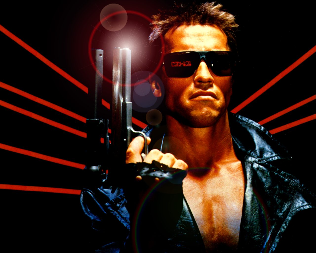 Arnold Schwarzenegger Terminator 2 Wallpaper - T101 Terminator , HD Wallpaper & Backgrounds
