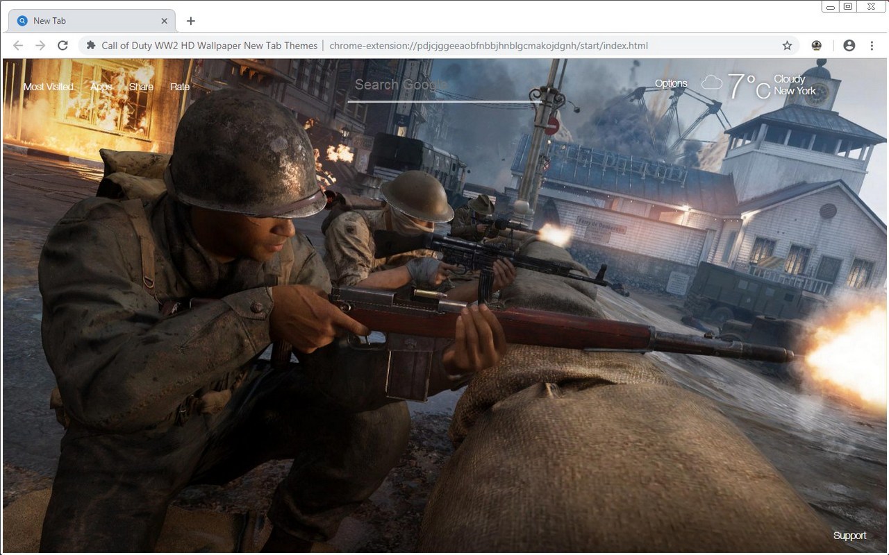 Call Of Duty Ww2 Hd Wallpaper New Tab Themes - Call Of Duty Ww2 Walpepr , HD Wallpaper & Backgrounds