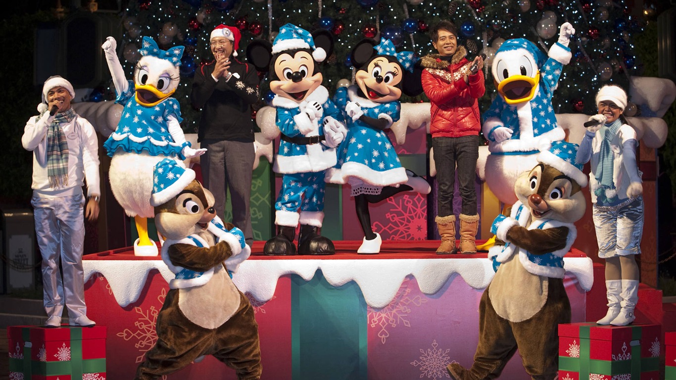 Disney Christmas Wallpaper Dance Show2011 - ディズニー クリスマス 1920 1280 , HD Wallpaper & Backgrounds