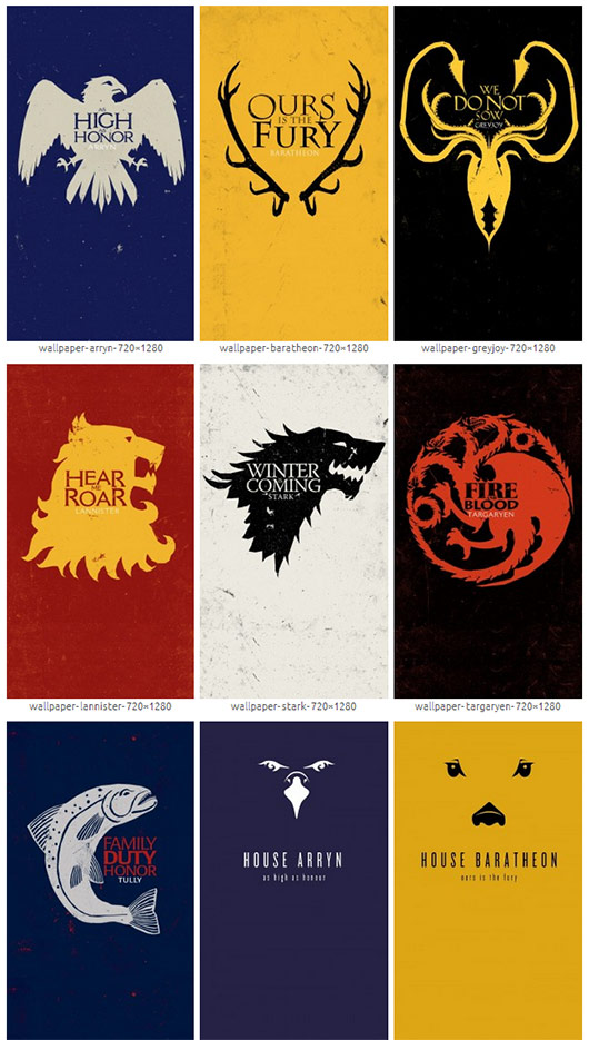 Game Of Thrones Windows Phone Wallpapers - Games Of Thrones House Months , HD Wallpaper & Backgrounds