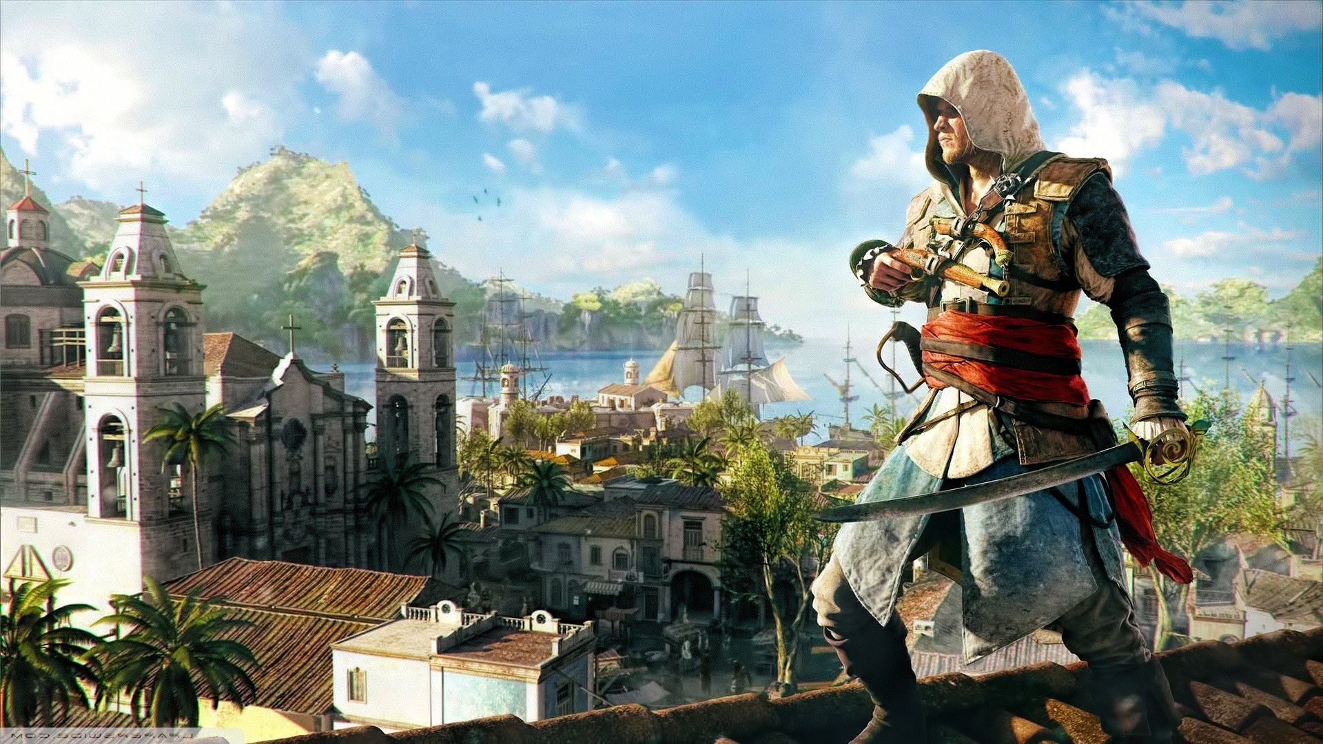 Assassins Creed - Assassins Creed Black Flag Background , HD Wallpaper & Backgrounds