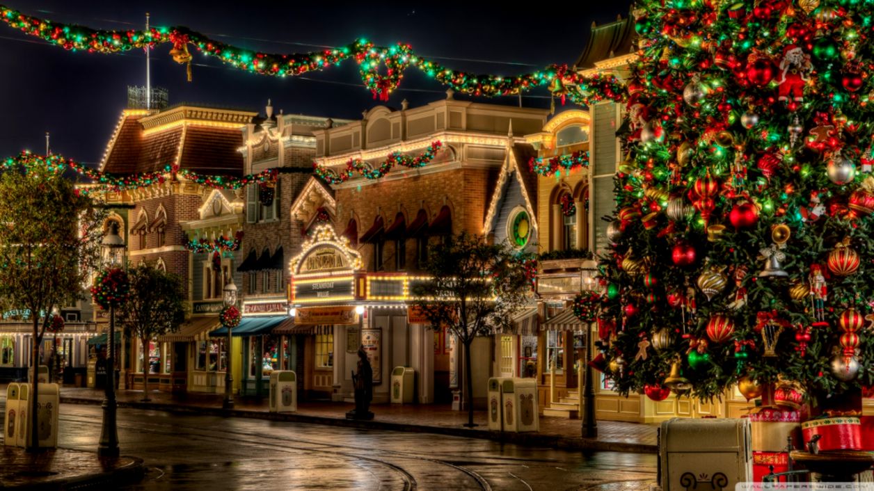 Disneyland Christmas Wallpaper Hd , HD Wallpaper & Backgrounds