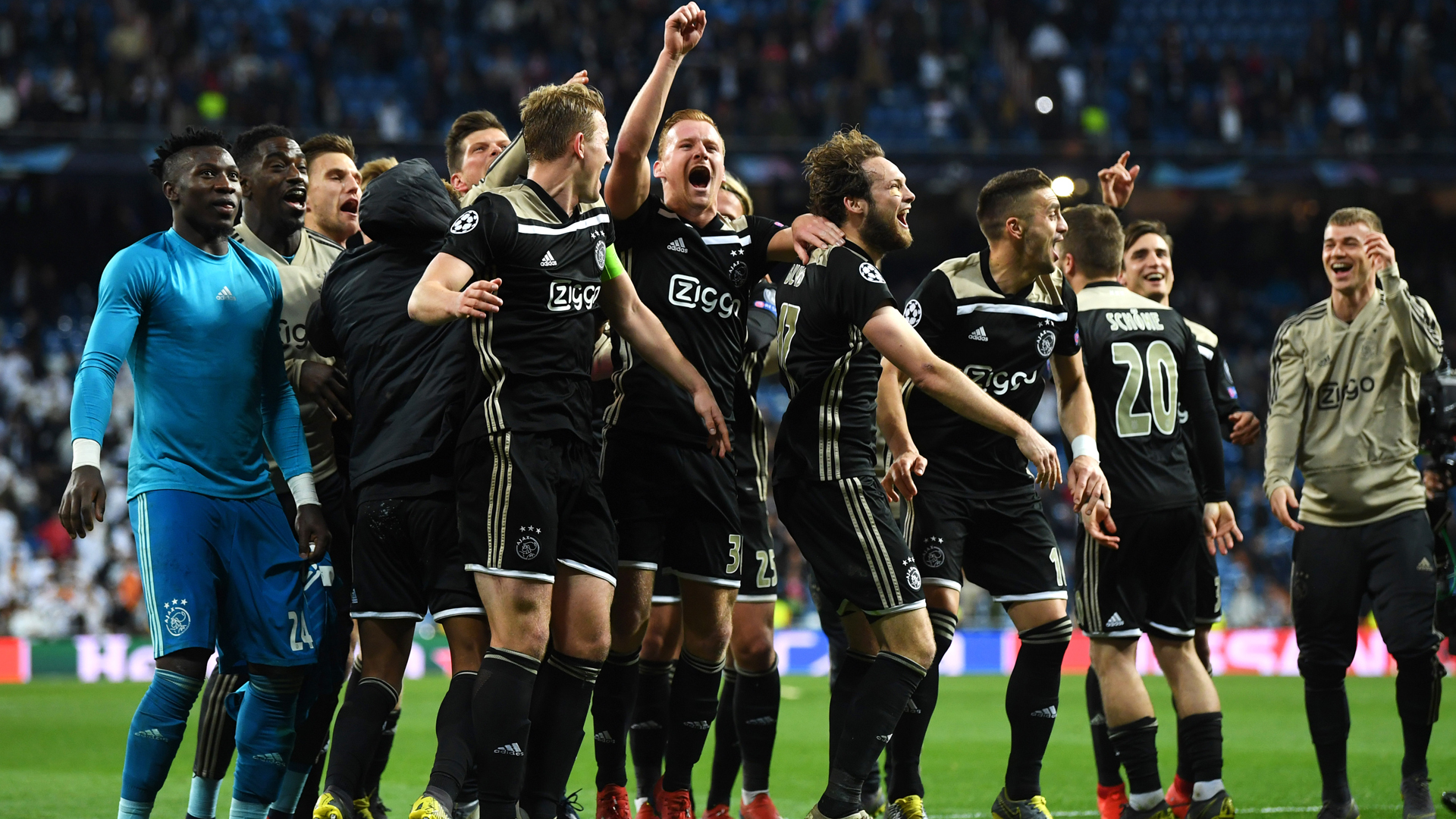 Ajax Vs Real Madrid Celebrate , HD Wallpaper & Backgrounds