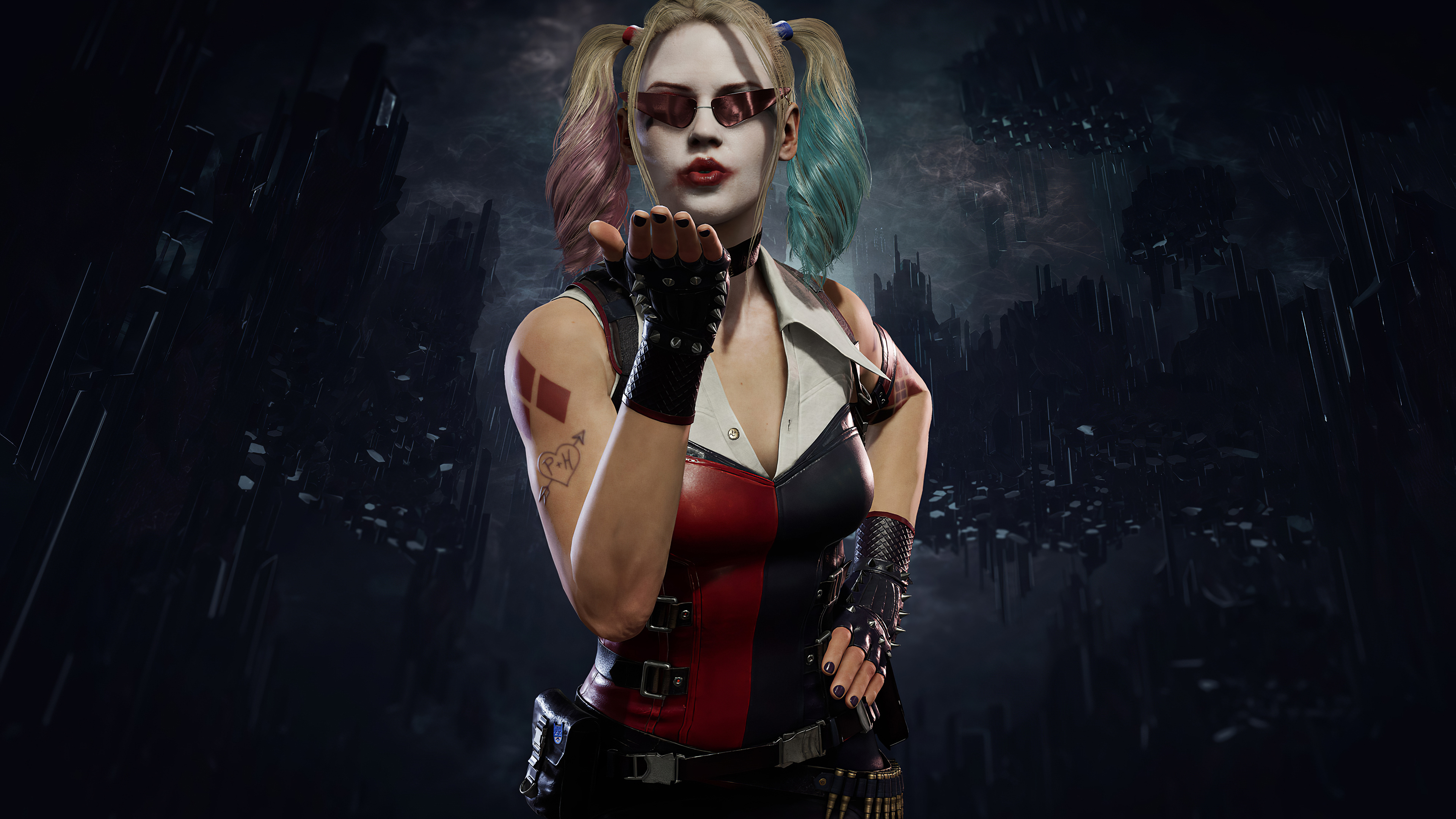 Harley Quinn Mortal Kombat 11 - Cassie Cage Mk11 Harley Quinn , HD Wallpaper & Backgrounds