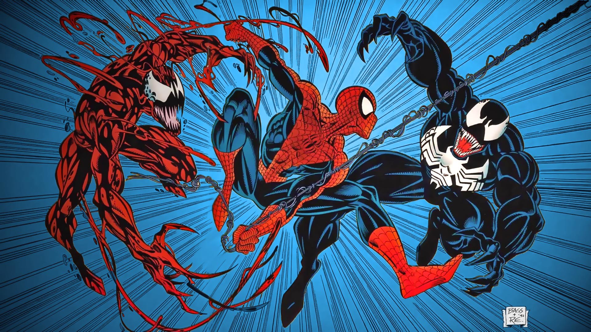 Maximum Carnage - Venom Carnage Y Spiderman , HD Wallpaper & Backgrounds
