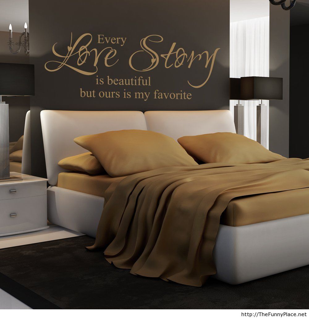 Every Love Story Is Beautiful - كتابات في غرف النوم , HD Wallpaper & Backgrounds