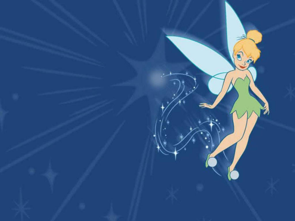 Tinkerbell Background - Porte Badge Fee Clochette , HD Wallpaper & Backgrounds