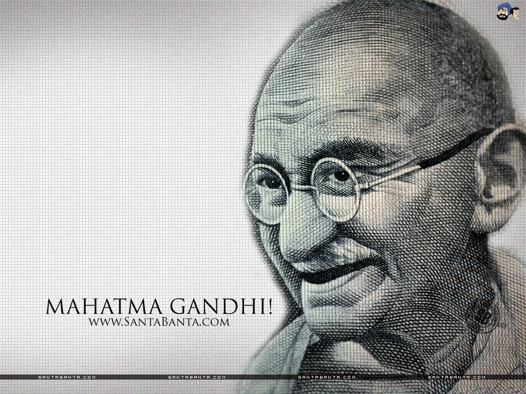 Mahatma Gandhi - Mahatma Gandhi Art , HD Wallpaper & Backgrounds