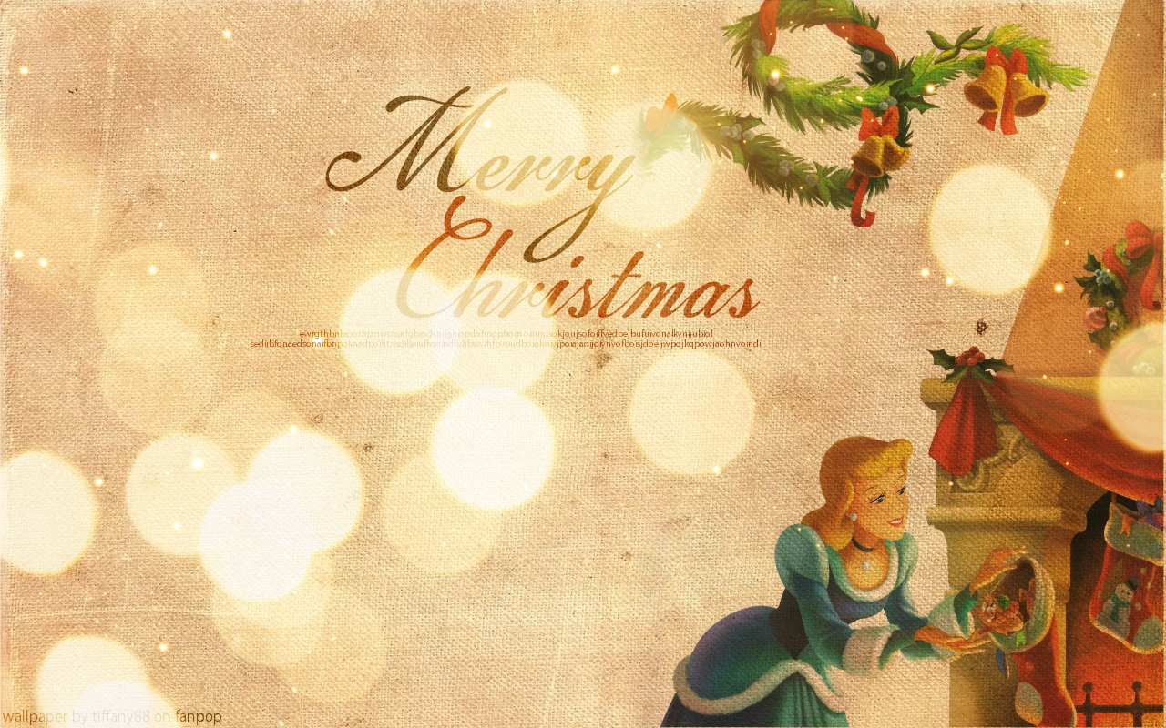 Cinderella S Christmas Disney Princess , HD Wallpaper & Backgrounds