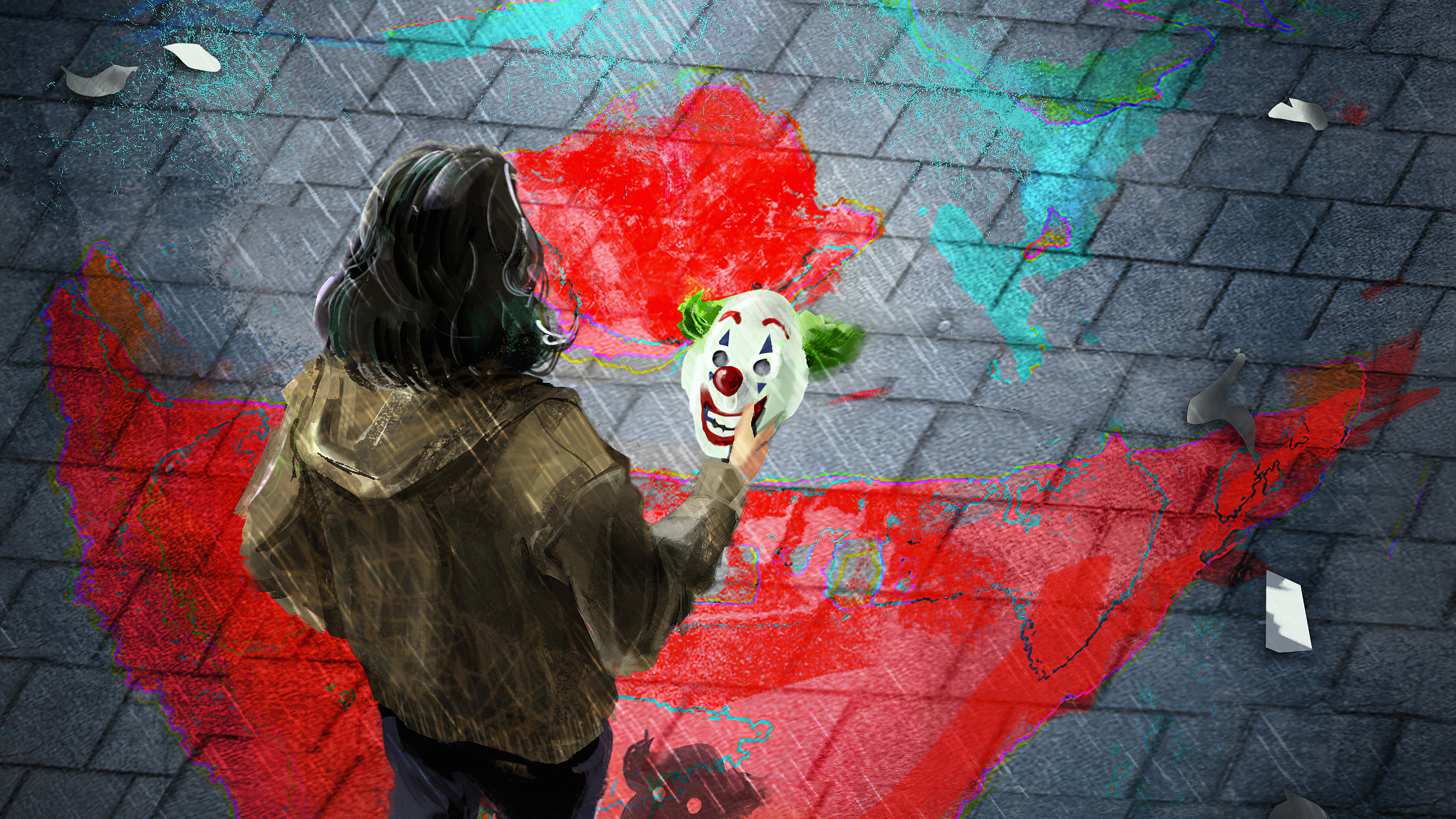 Joker Mask , HD Wallpaper & Backgrounds