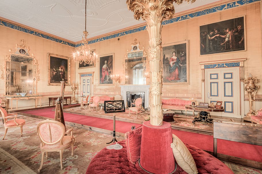 Burton Constable Hall, Great, Drawing, Room, Rooms, - Interior Design , HD Wallpaper & Backgrounds