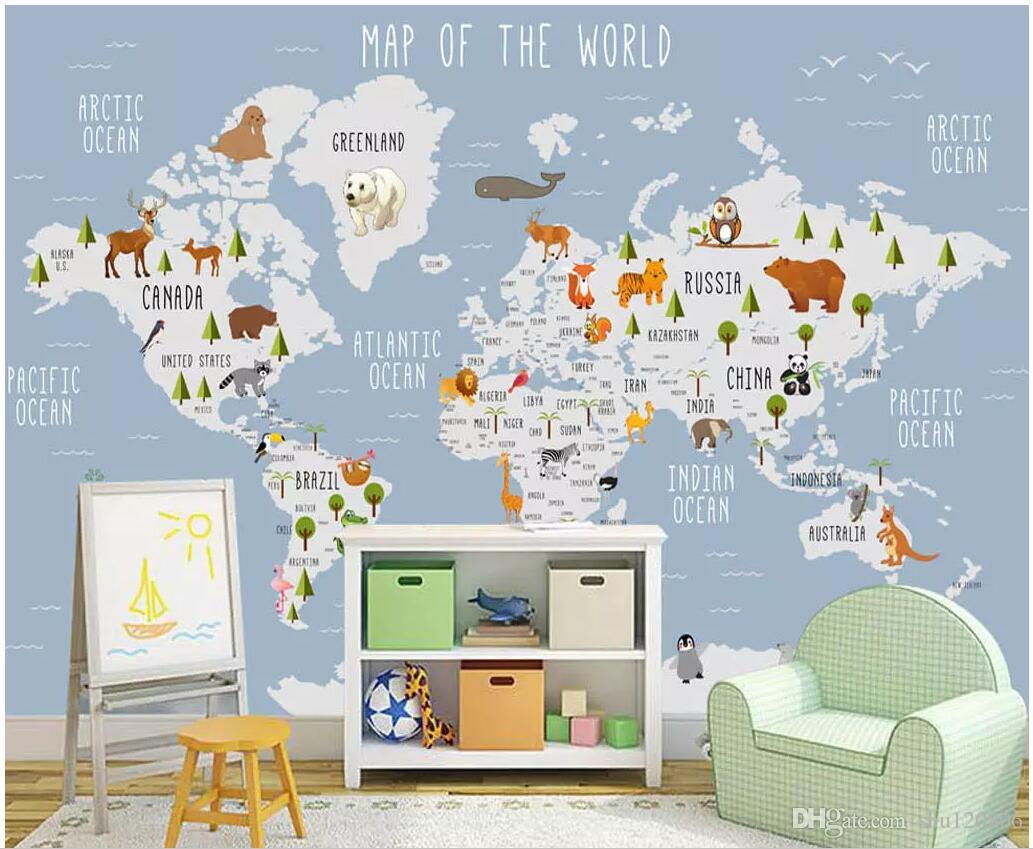 World Map Wallpaper With Animal , HD Wallpaper & Backgrounds