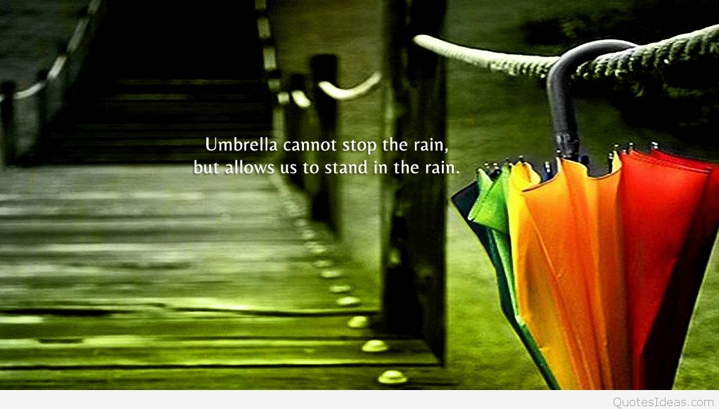 Rainy-wallpaper1 - Colorful Umbrella In Black , HD Wallpaper & Backgrounds