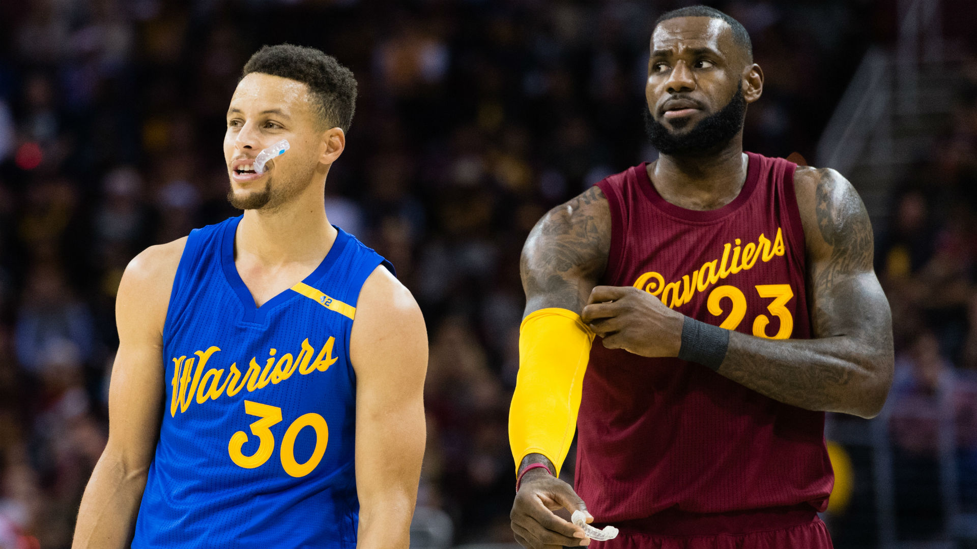 Lebron James Stephen Curry 226216 Usnews Getty Ftr - Kyrie Irving Lebron James Steph Curry , HD Wallpaper & Backgrounds