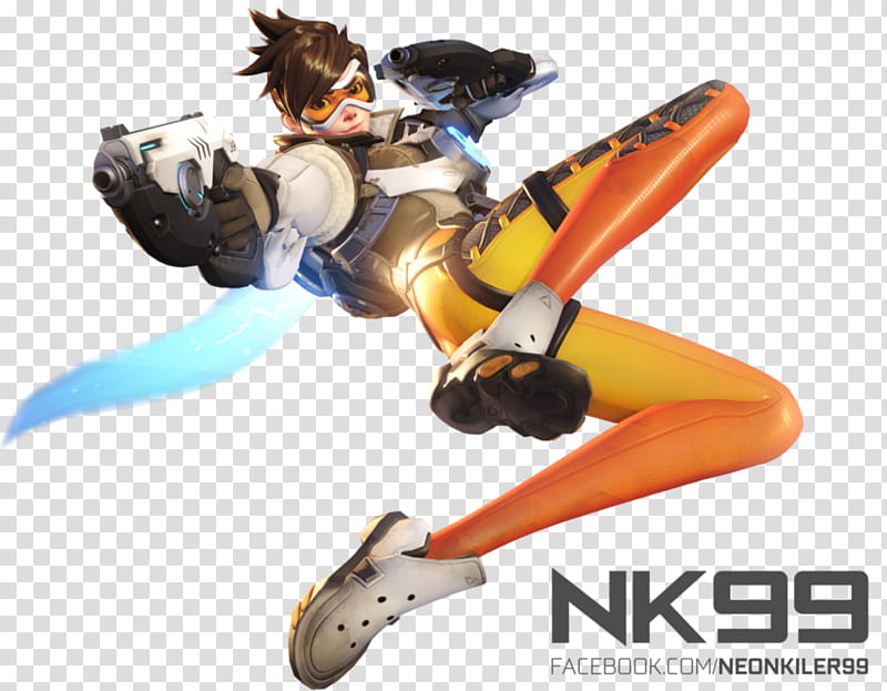 Overwatch, Tracer Render, Overdrive Nk Game Character , HD Wallpaper & Backgrounds