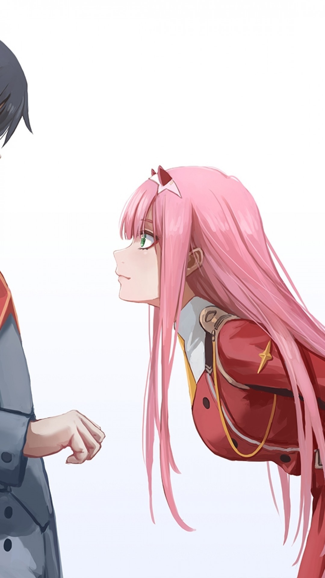 Zero Two X Hiro, Darling In The Franxx, Pink Hair, - Darling In The Franxx , HD Wallpaper & Backgrounds