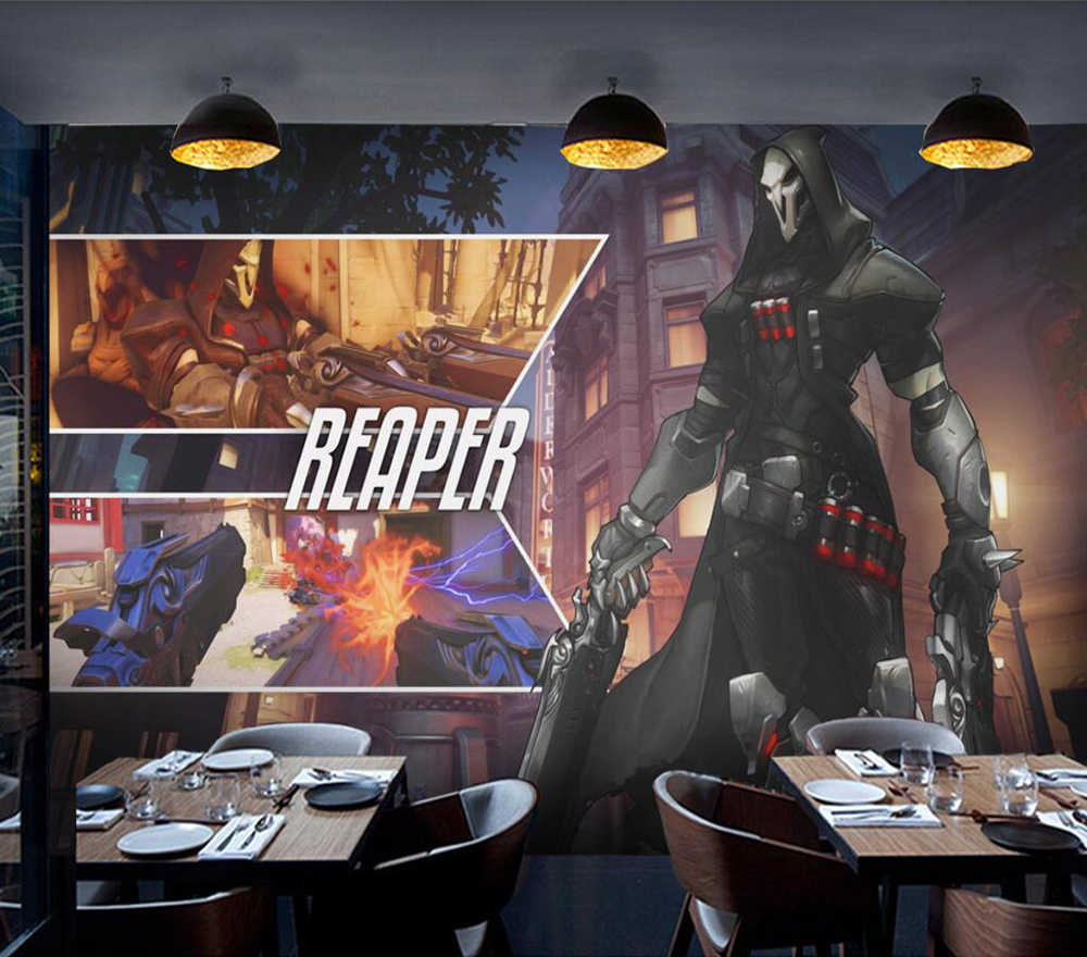 Decorative Wallpaper Overwatch Reaper Background Wall - Papel De Parede Para Pc Overwatch , HD Wallpaper & Backgrounds