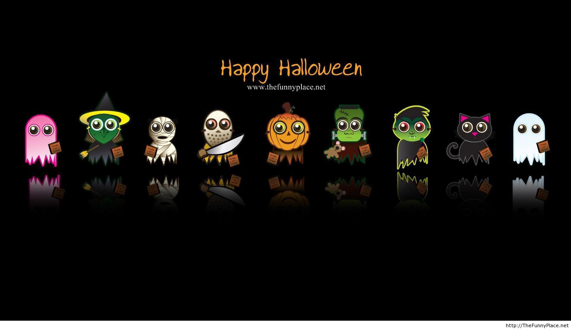 Happy Halloween Hd Wallpaper Funny - Animated Cute Halloween Backgrounds , HD Wallpaper & Backgrounds