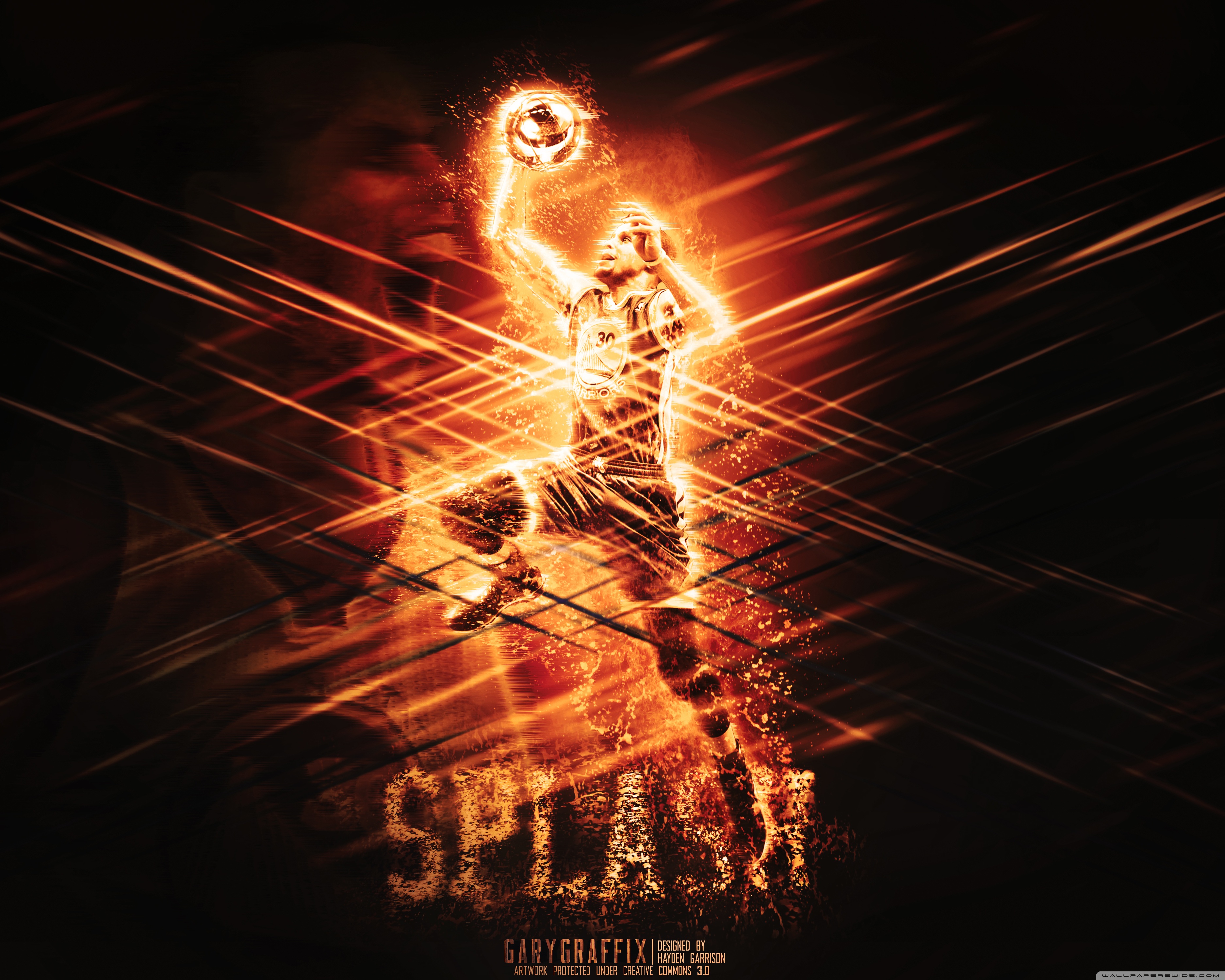 Fire Pictures Of Stephen Curry , HD Wallpaper & Backgrounds