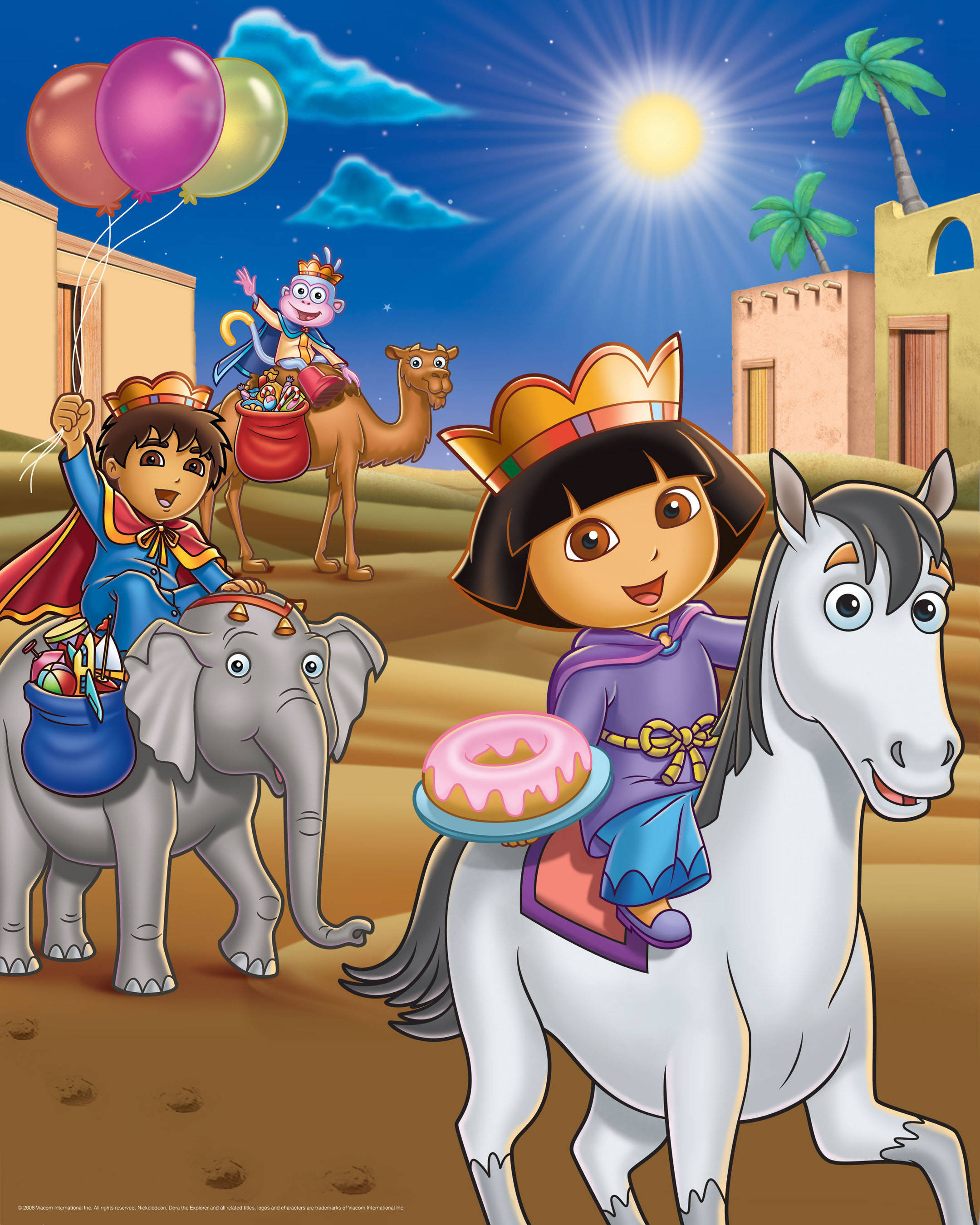 Dora The Explorer Dora Celebrates Three Kings Day , HD Wallpaper & Backgrounds