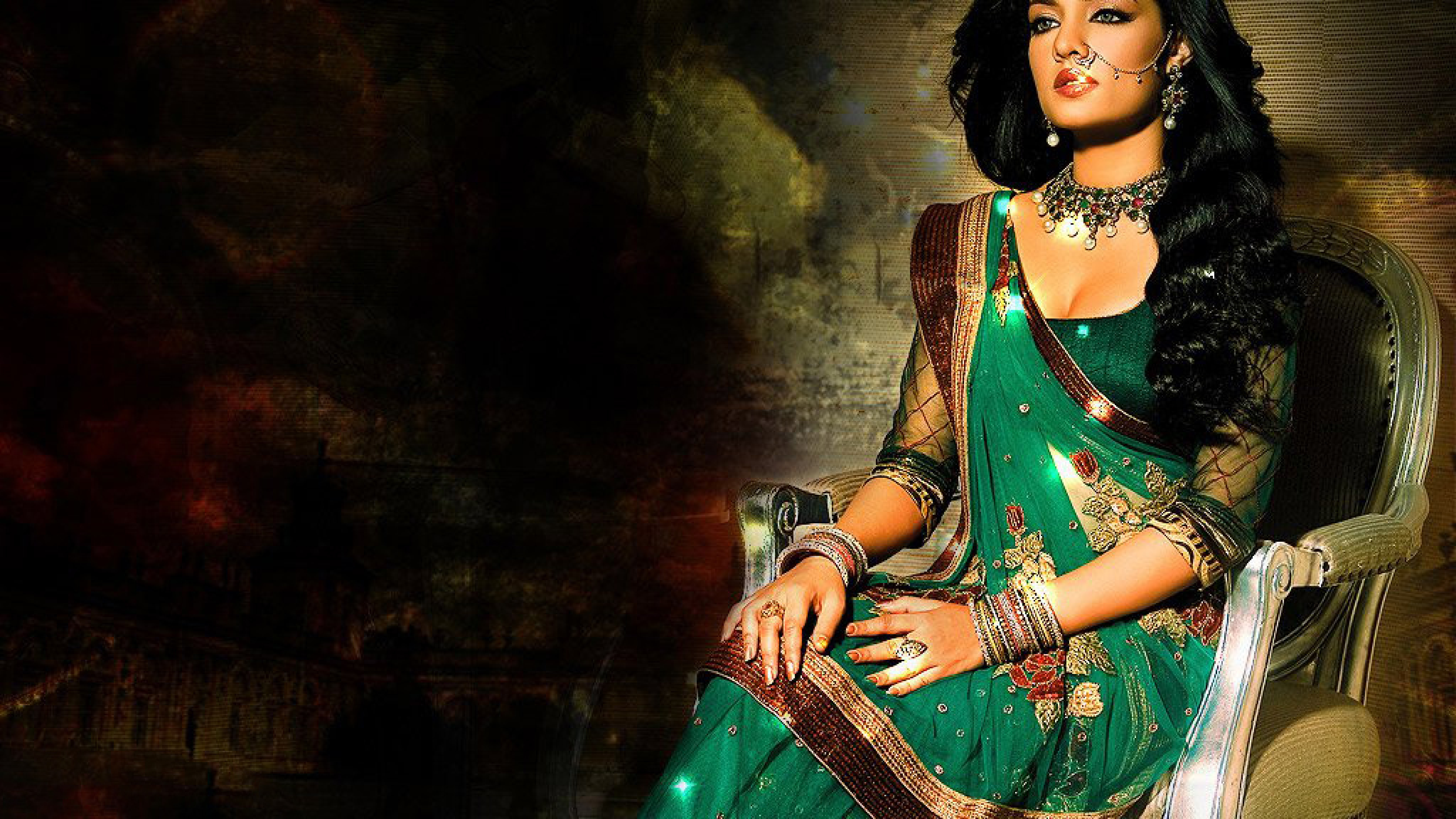 Bollywood Actress In Saree Hd Wallpapers , HD Wallpaper & Backgrounds