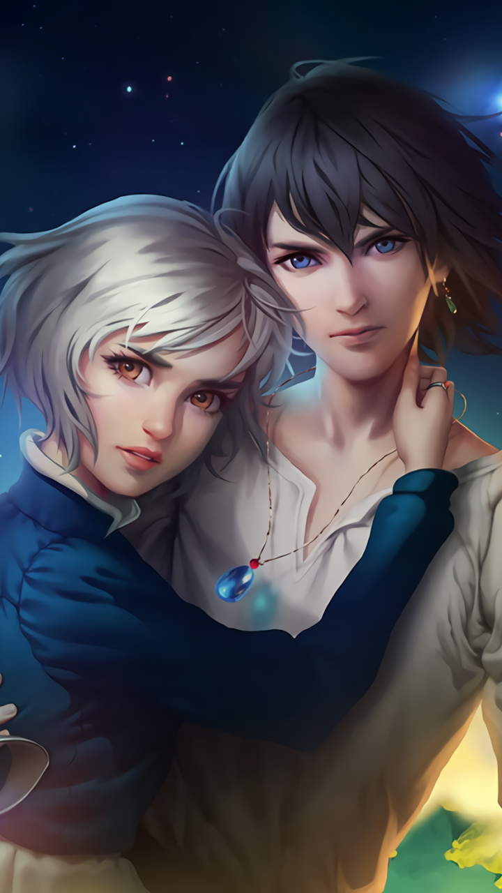 Howl And Sophie Fan Art , HD Wallpaper & Backgrounds