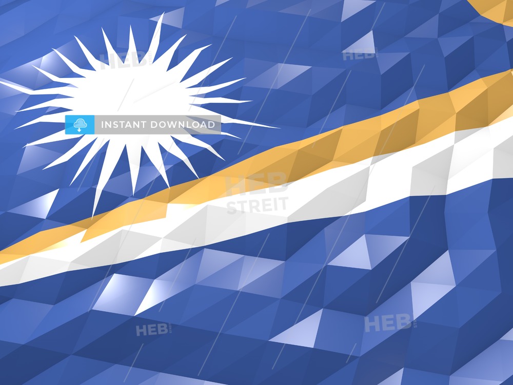 Flag Of Marshall Islands 3d Wallpaper Illustration - Illustration , HD Wallpaper & Backgrounds