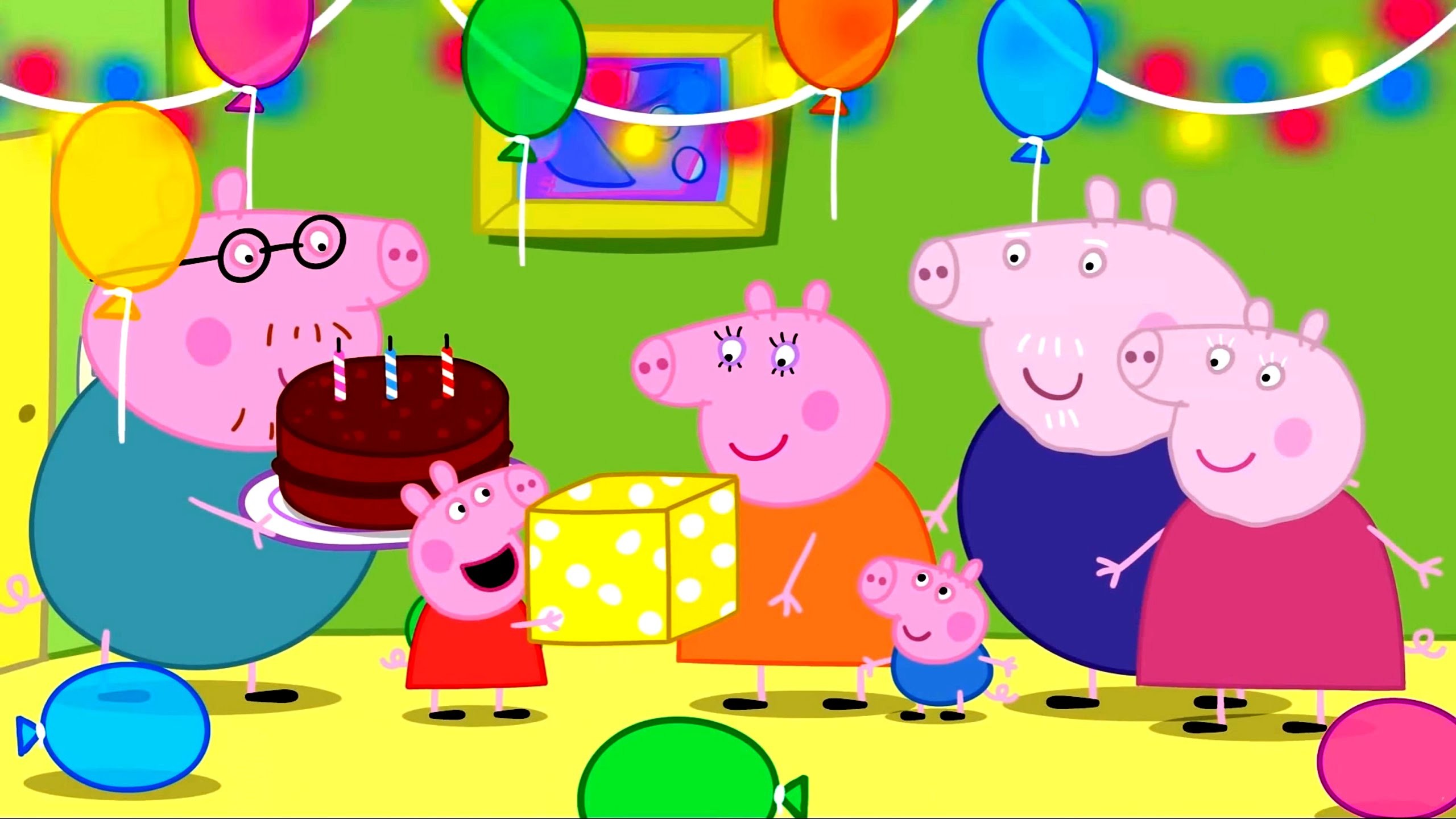 Peppa Pig Family Birthday , HD Wallpaper & Backgrounds