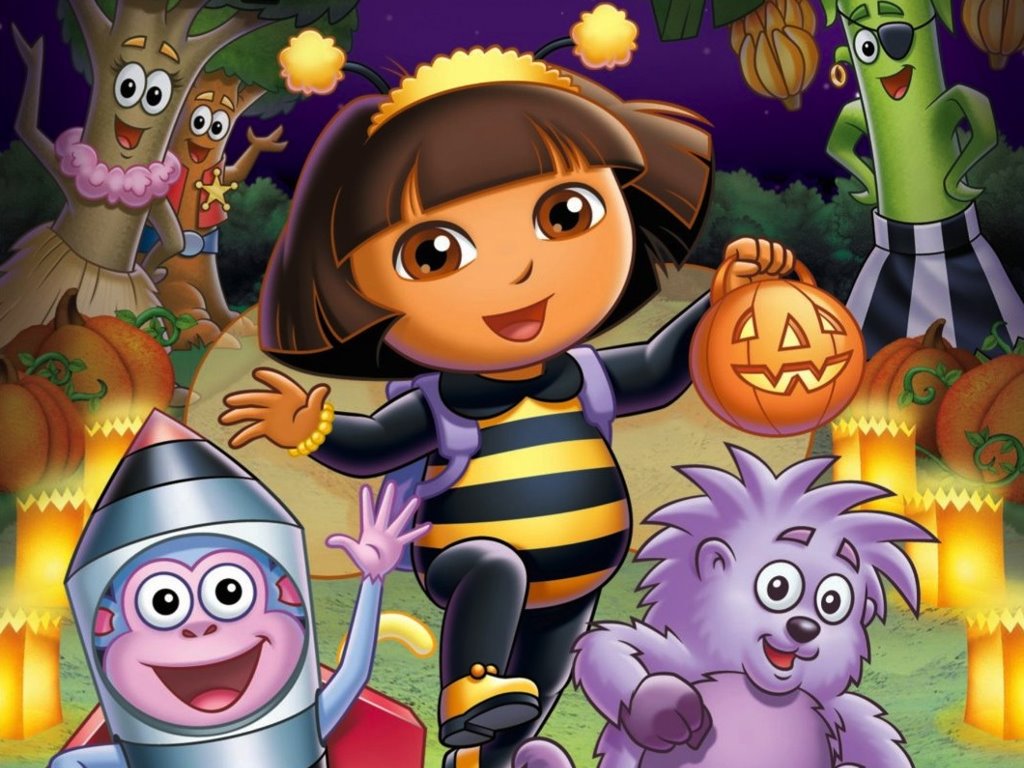 Cartoons Wallpaper - Dora - Halloween Parade - Dora The Explorer Halloween Parade Dvd , HD Wallpaper & Backgrounds