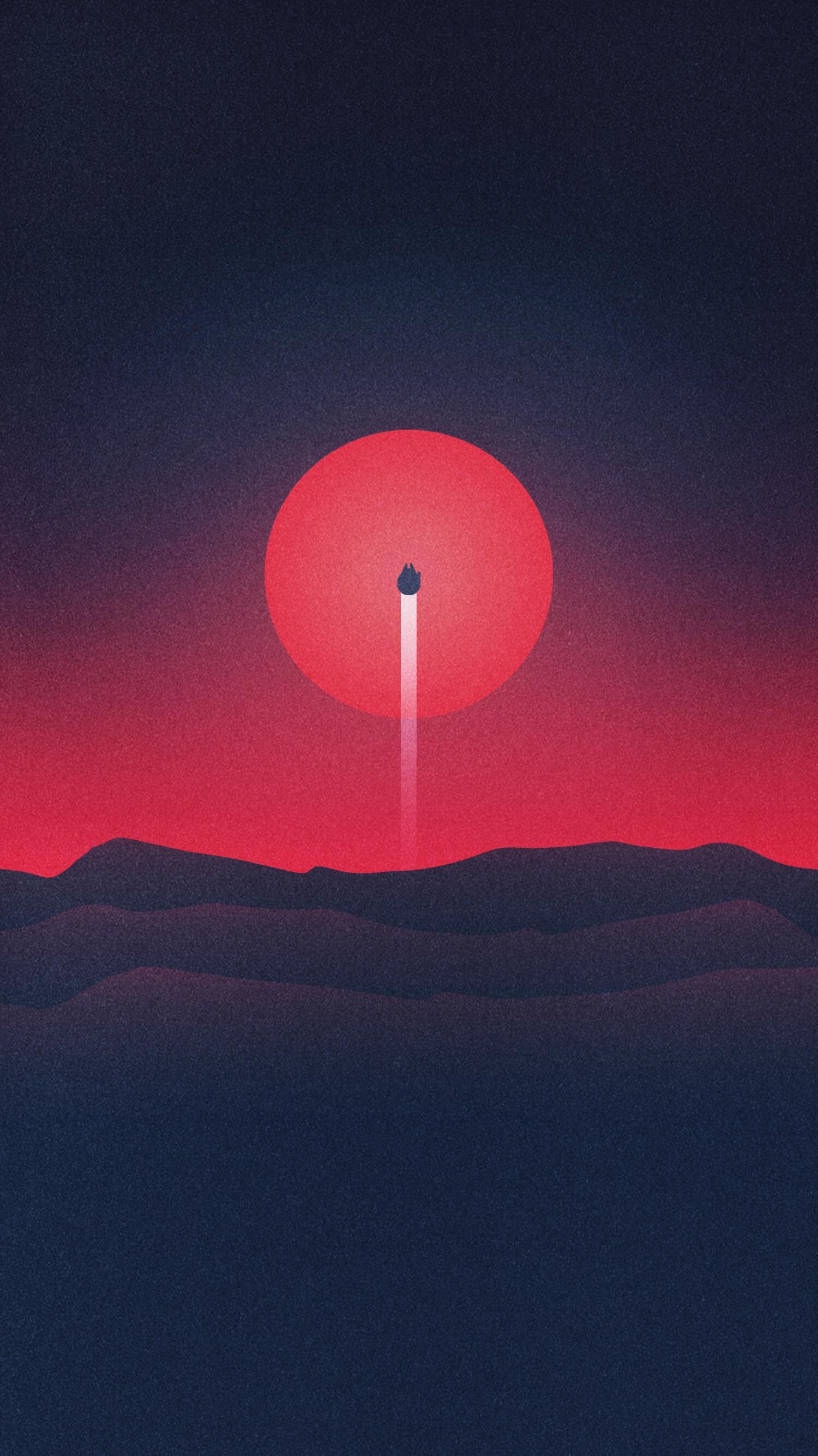 Heres A Minimal Illustration I Did For Star Wars Day - Minimalist Star Wars Wallpaper Iphone , HD Wallpaper & Backgrounds