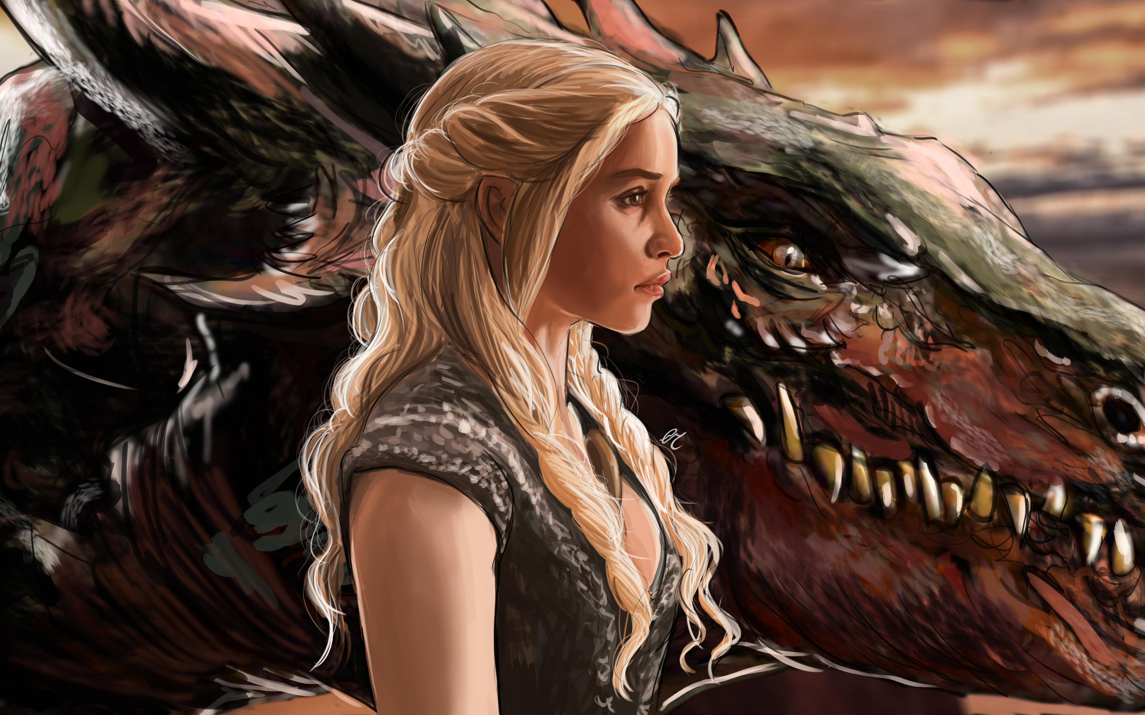 Daenerys Targaryen Fanart , HD Wallpaper & Backgrounds