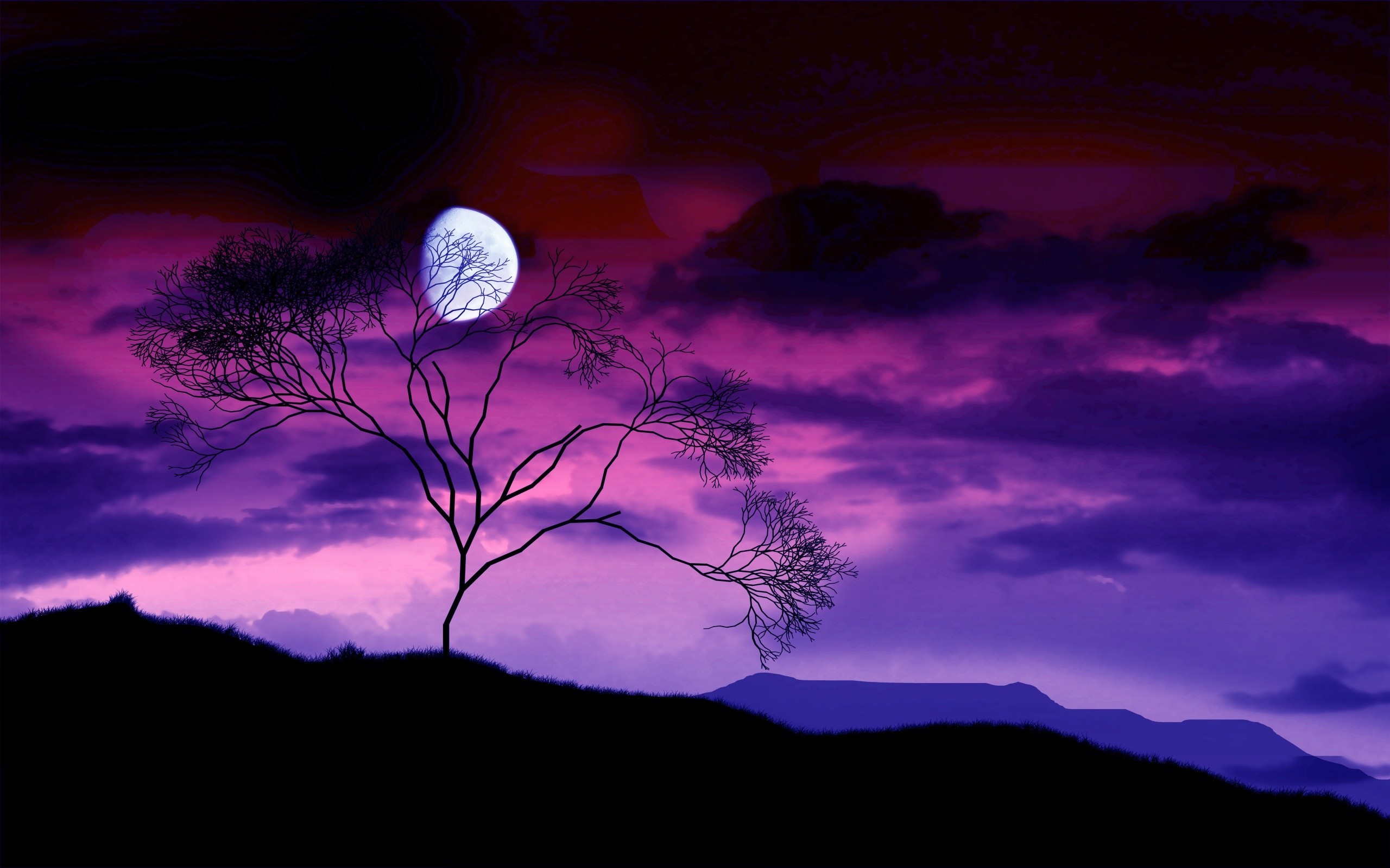 Moonlight Nature Wallpaper Hd For Free Wallpaper - Moon Backgrounds , HD Wallpaper & Backgrounds
