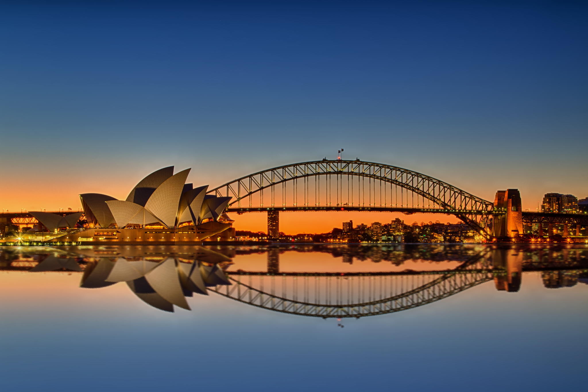 Sydney Harbour Bridge And Opera House , HD Wallpaper & Backgrounds