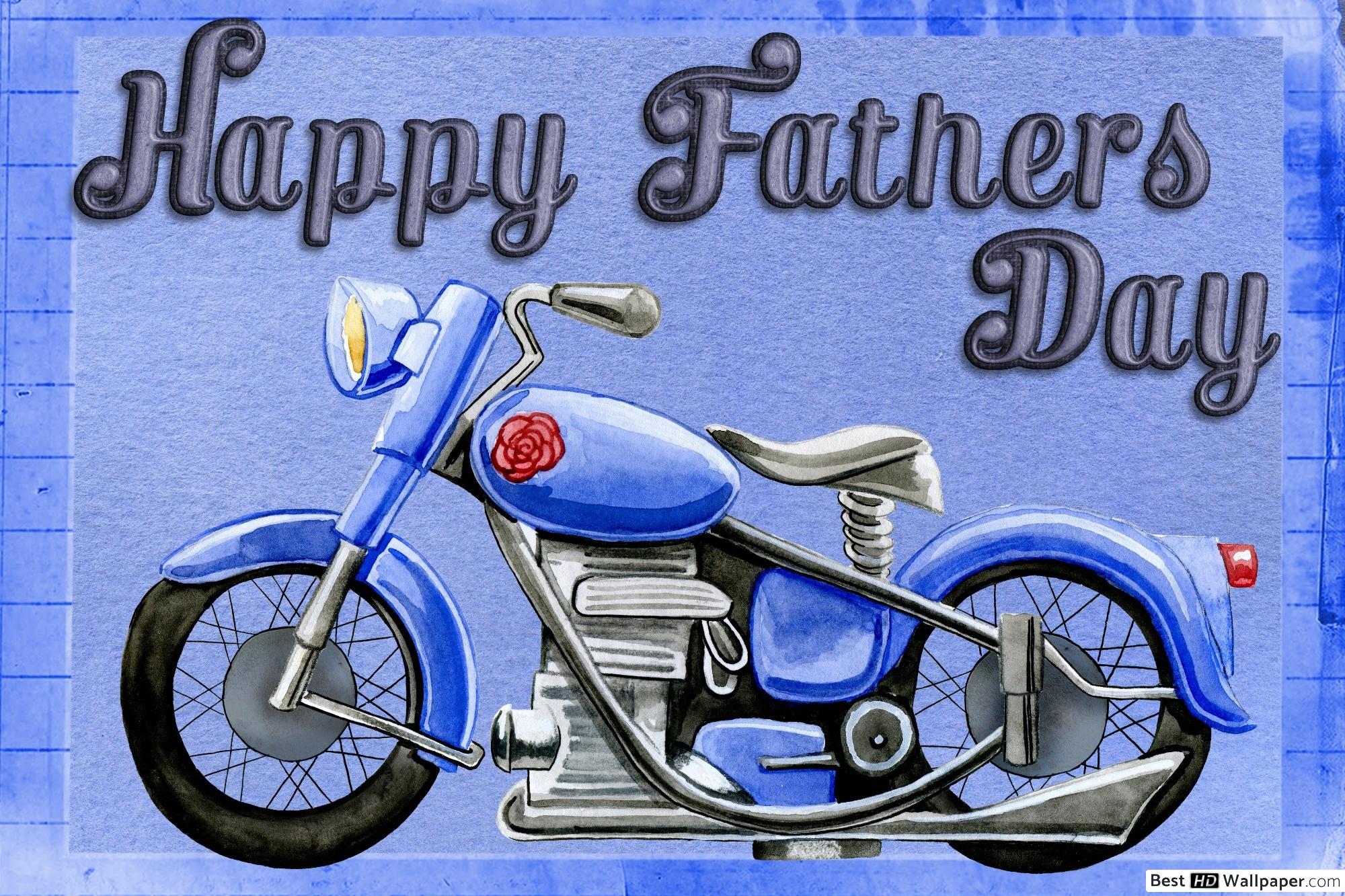 Happy Fathers Day Motorbike , HD Wallpaper & Backgrounds