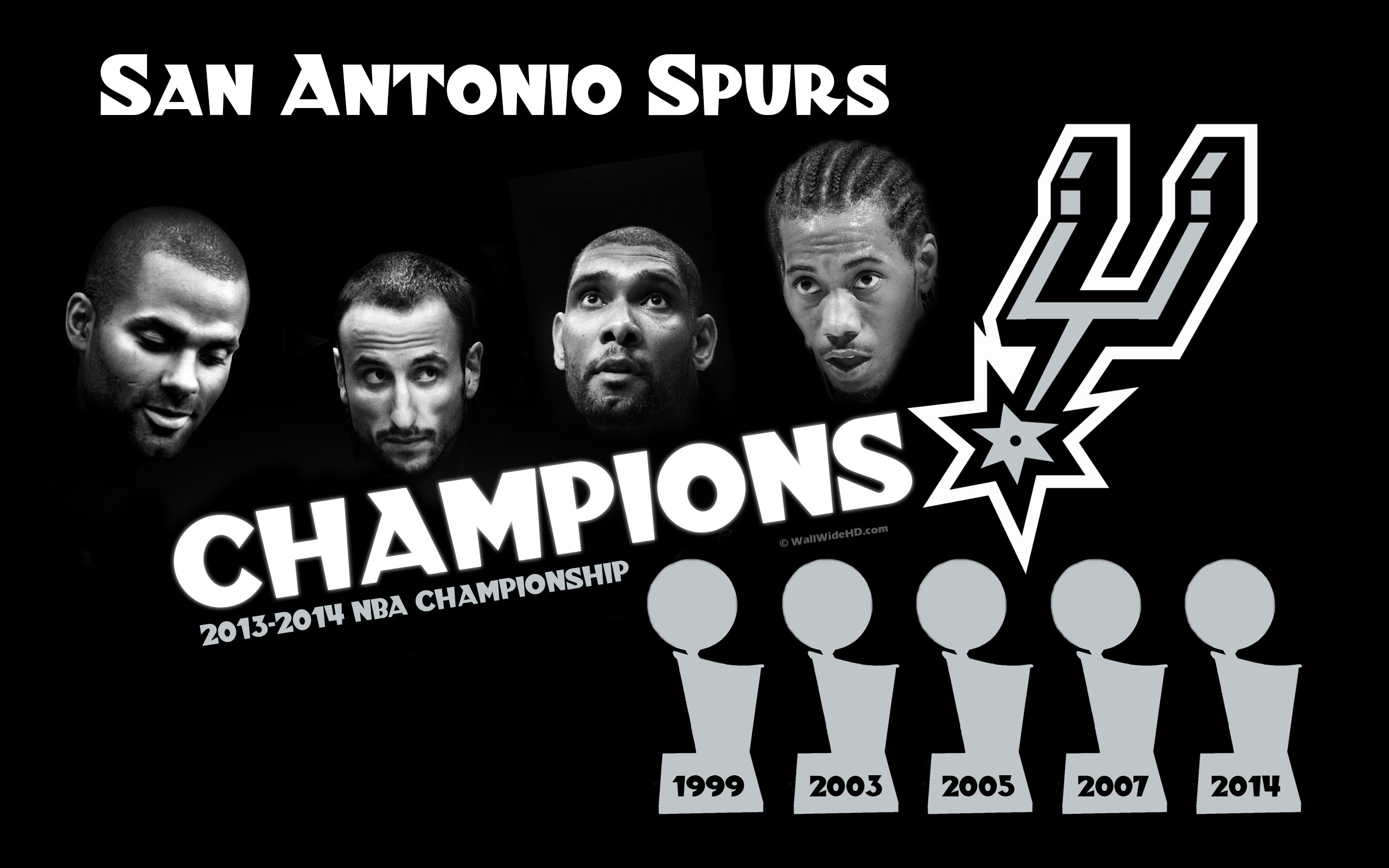 San Antonio Spurs Nba Champions 2013-2014 Wallpaper - San Antonio Spurs , HD Wallpaper & Backgrounds