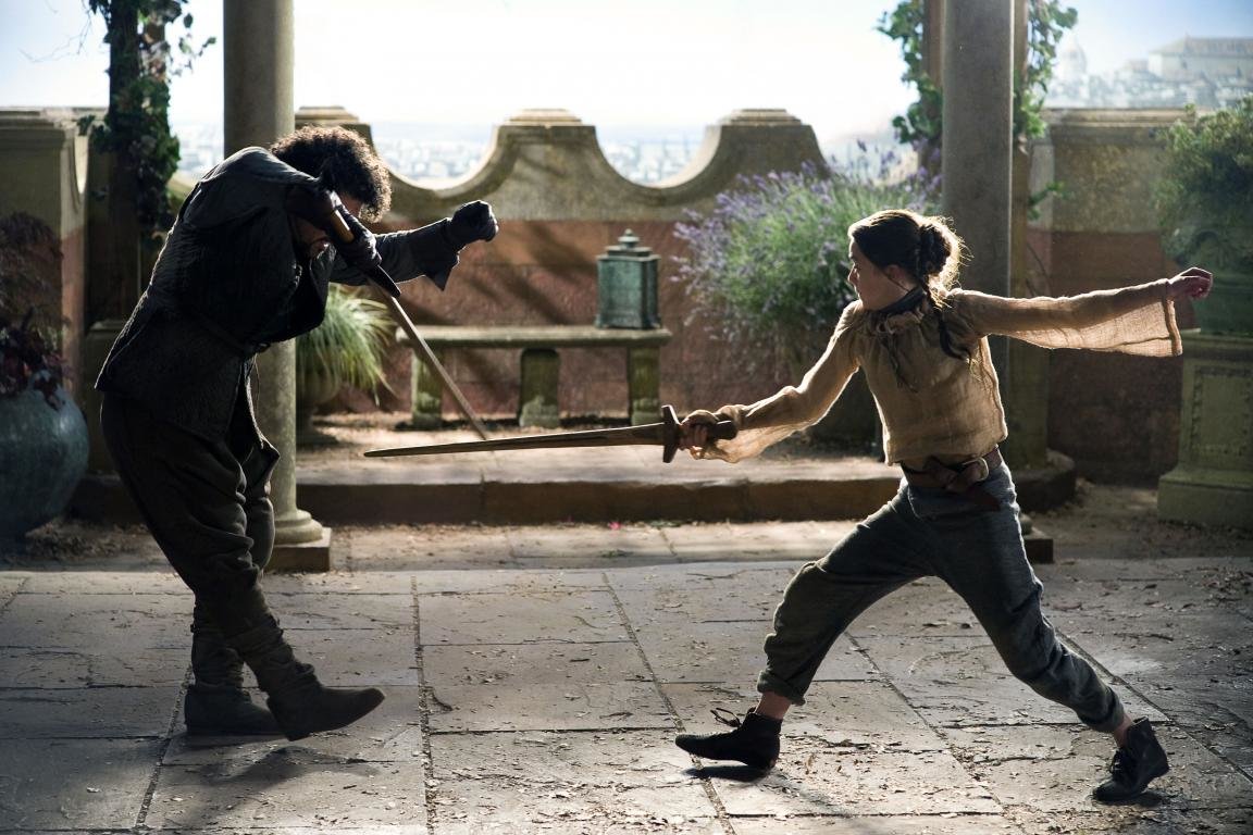 Awesome Arya Stark Free Wallpaper Id - Syrio Forel Fight , HD Wallpaper & Backgrounds
