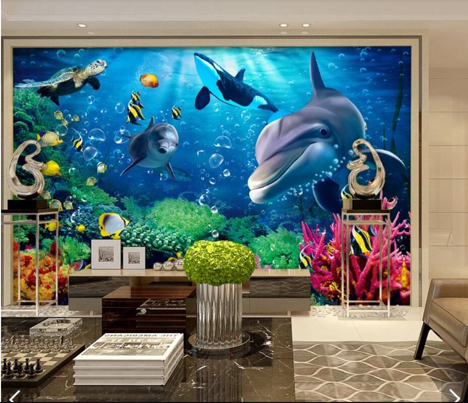 Lukisan Dinding Rumah Ikan , HD Wallpaper & Backgrounds