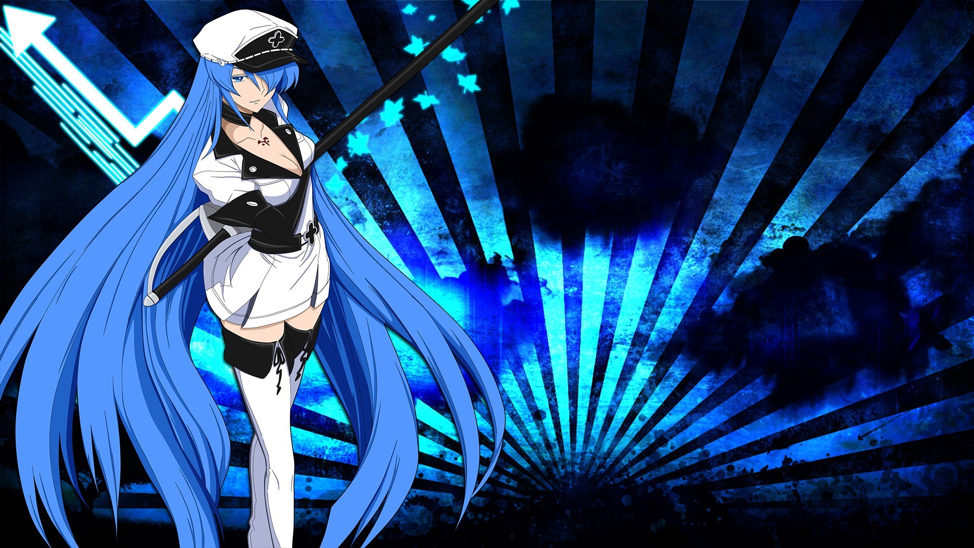 Anime, Anime Girls, Esdeath, Akame Ga Kill Wallpapers - Akame Ga Kill Wallpaper Hd Pc , HD Wallpaper & Backgrounds