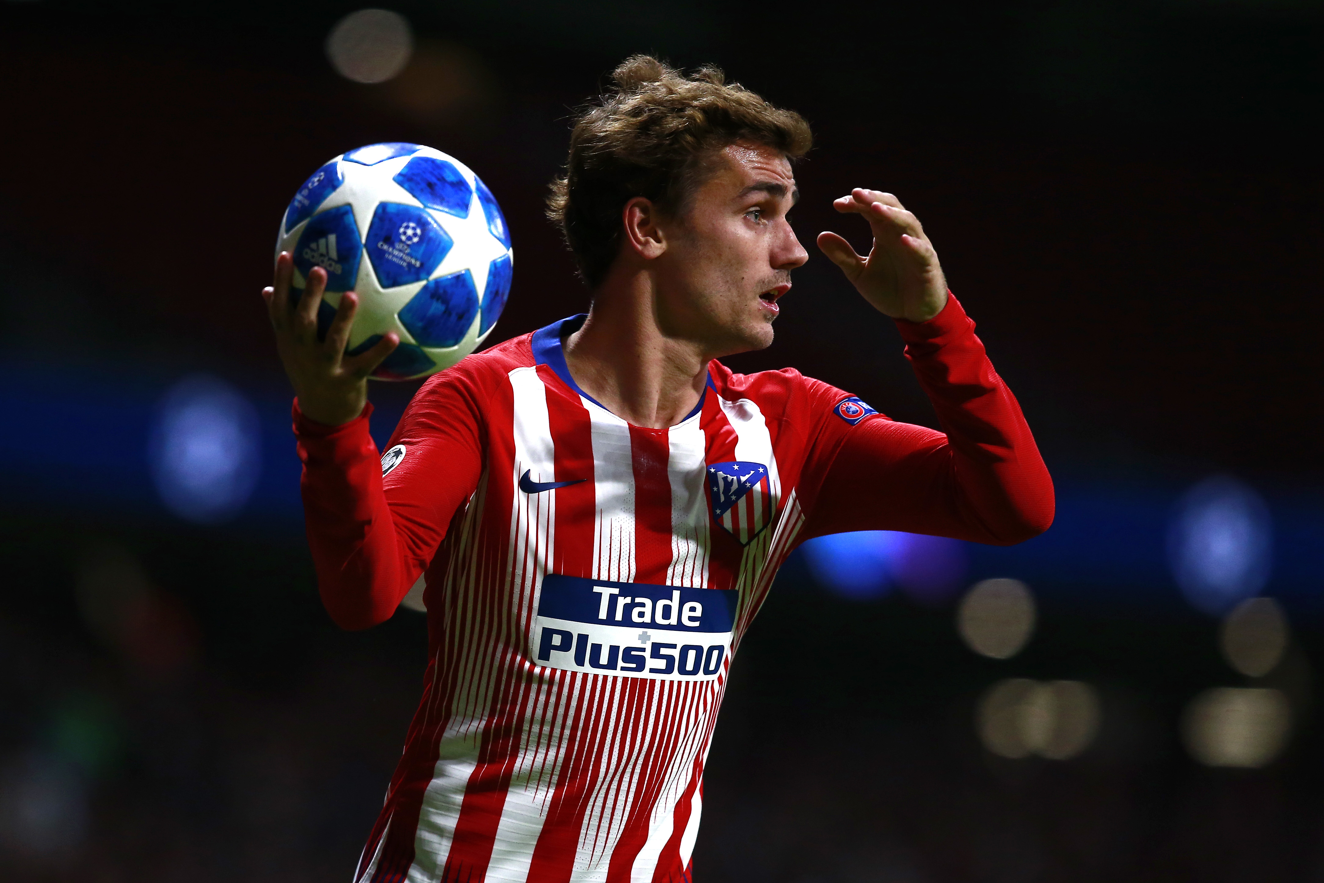 Soccer, French, Atlético Madrid, Antoine Griezmann - Atletico Club Brugge 3 1 , HD Wallpaper & Backgrounds