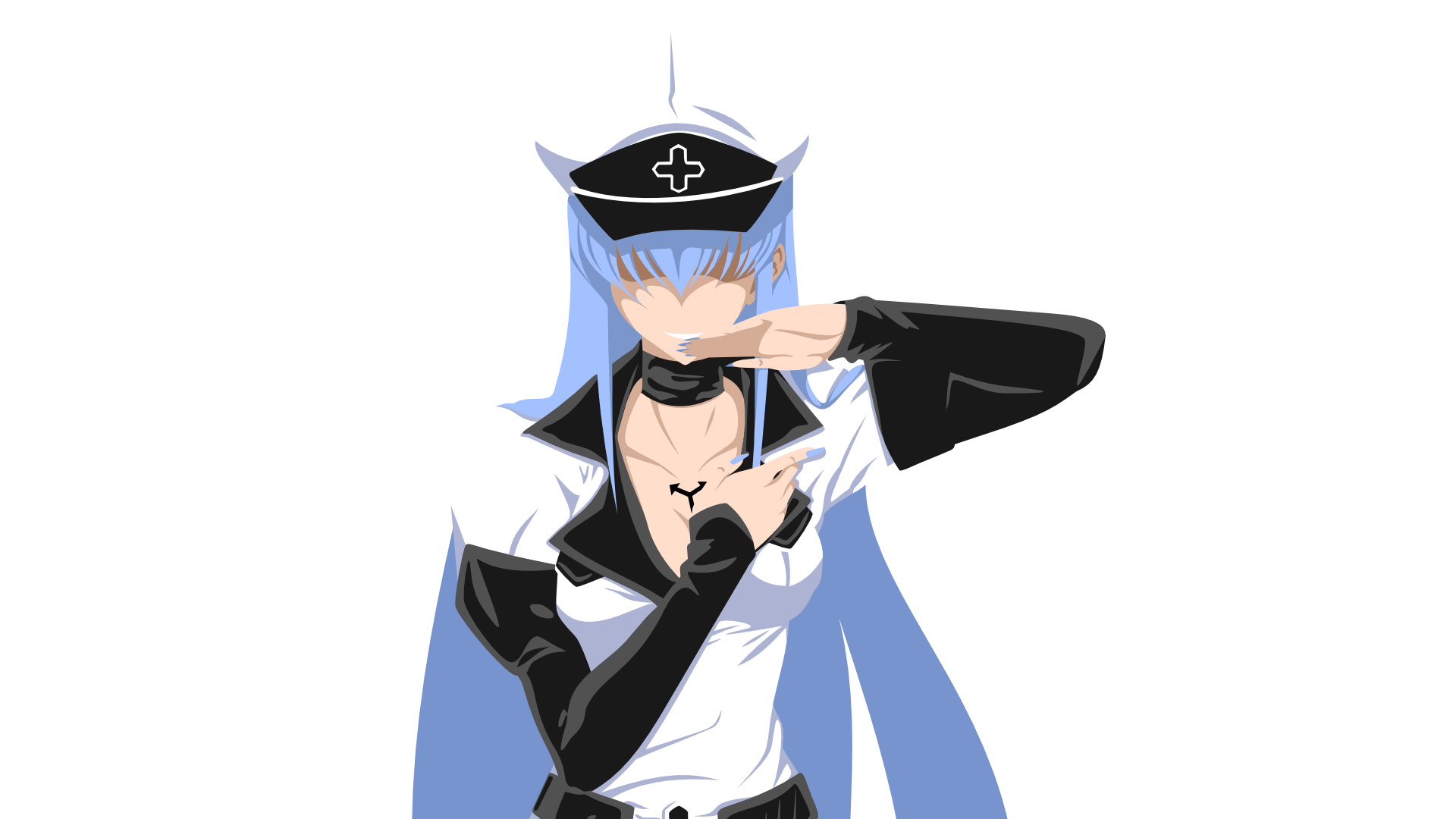 Akame Ga Kill [1920x1080] - Esdeath Render , HD Wallpaper & Backgrounds