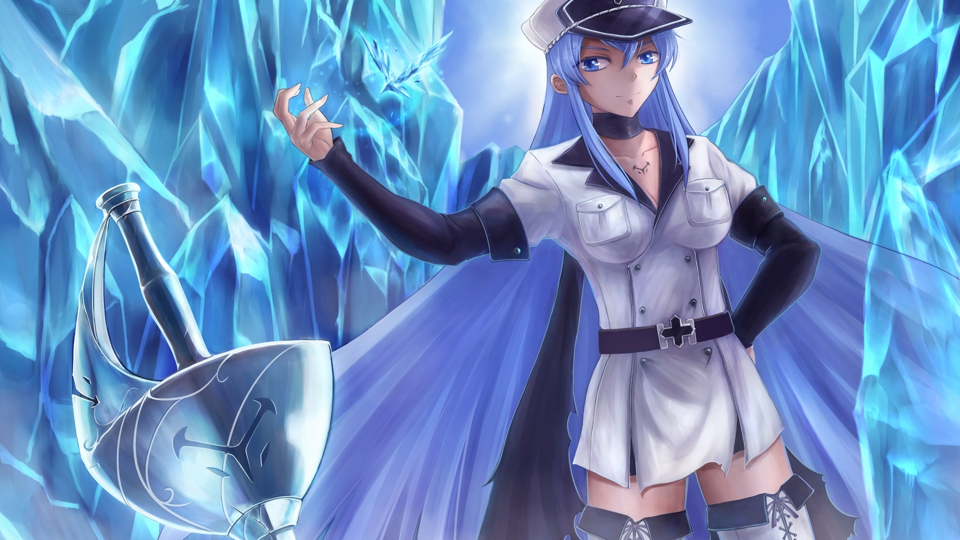 #akame #akamegakill #akamegakillesdeath #esdeath #esdeathakamegakill - Akame Ga Kill Esdeath Hd , HD Wallpaper & Backgrounds