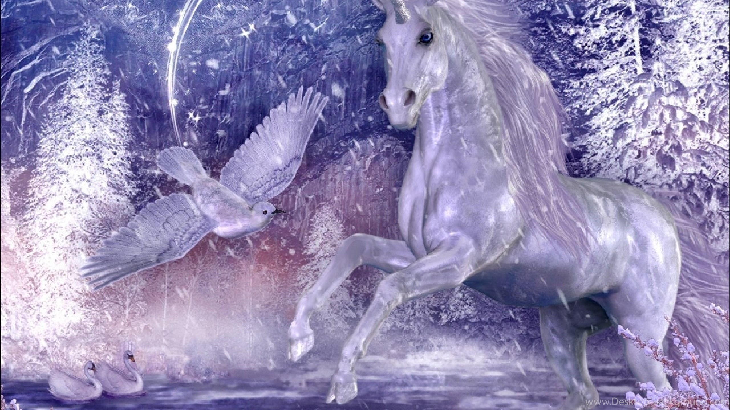 Original Size - Fantasy Unicorn Background , HD Wallpaper & Backgrounds