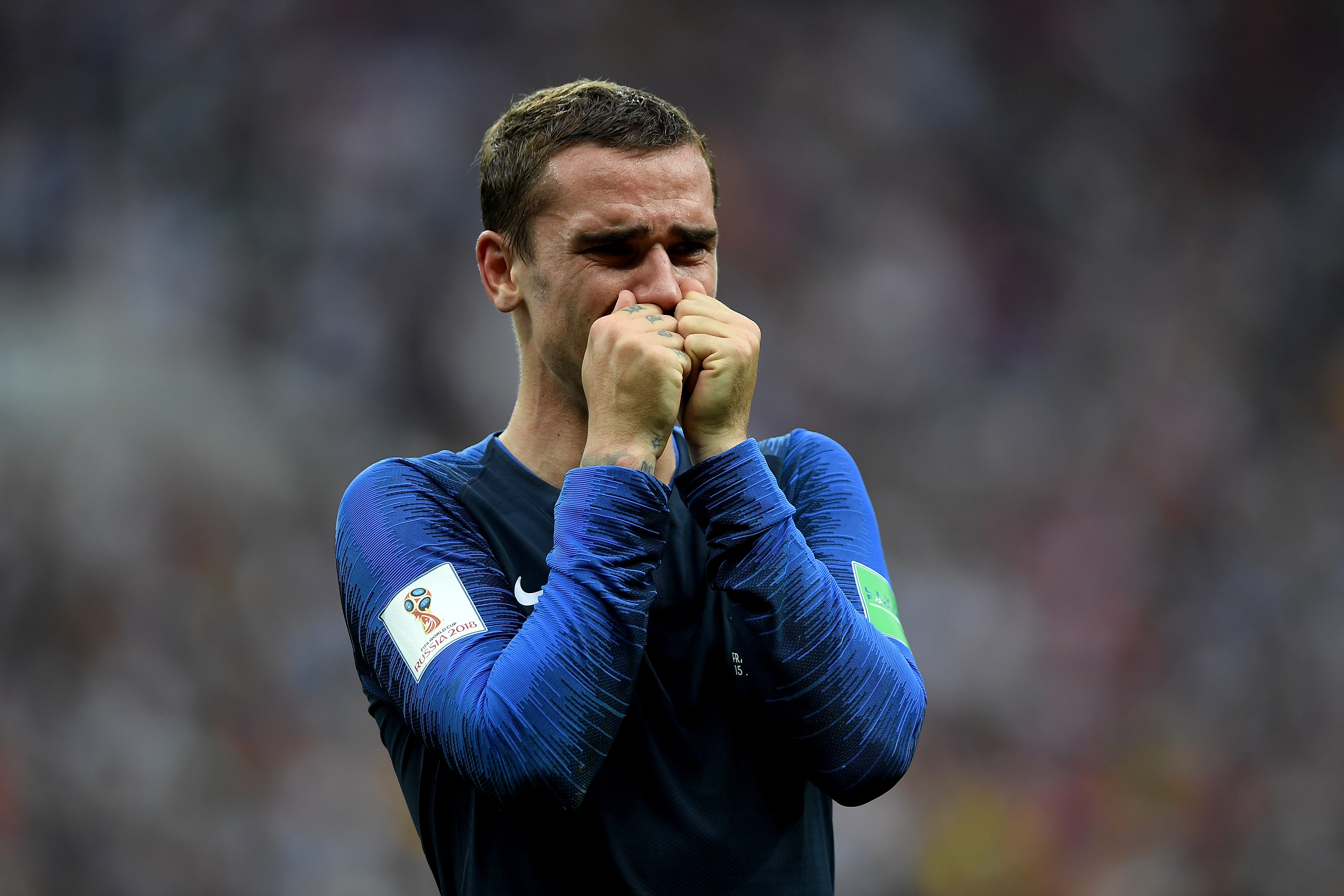 Antoine Griezmann Of France Reacts After Victory In - Player , HD Wallpaper & Backgrounds