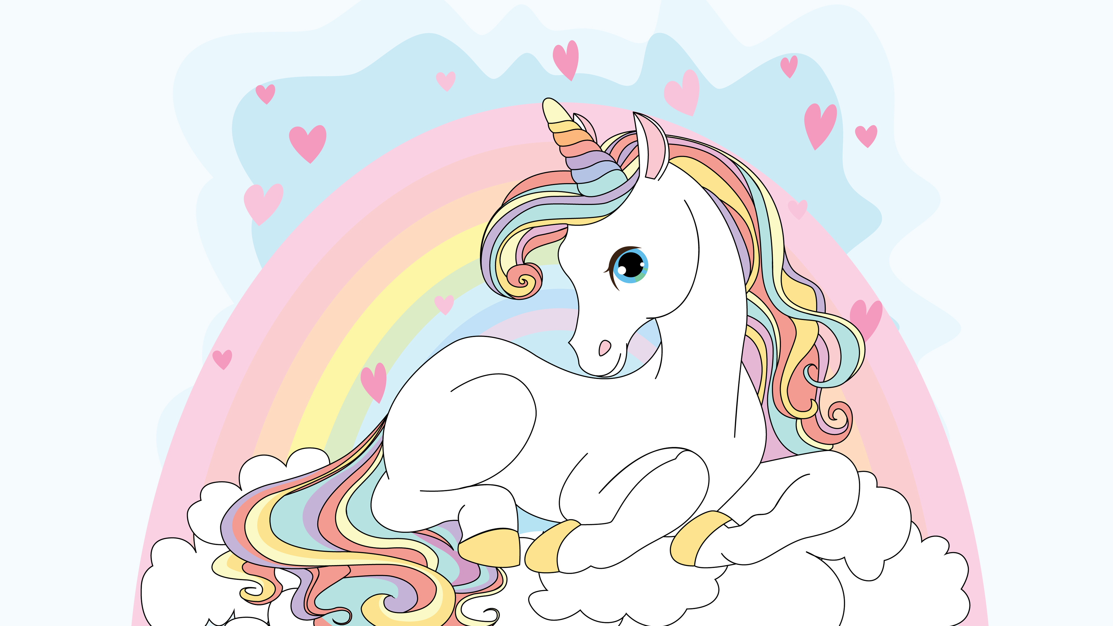 Unicorn Girly - Unicorn Desktop Wallpaper Hd , HD Wallpaper & Backgrounds