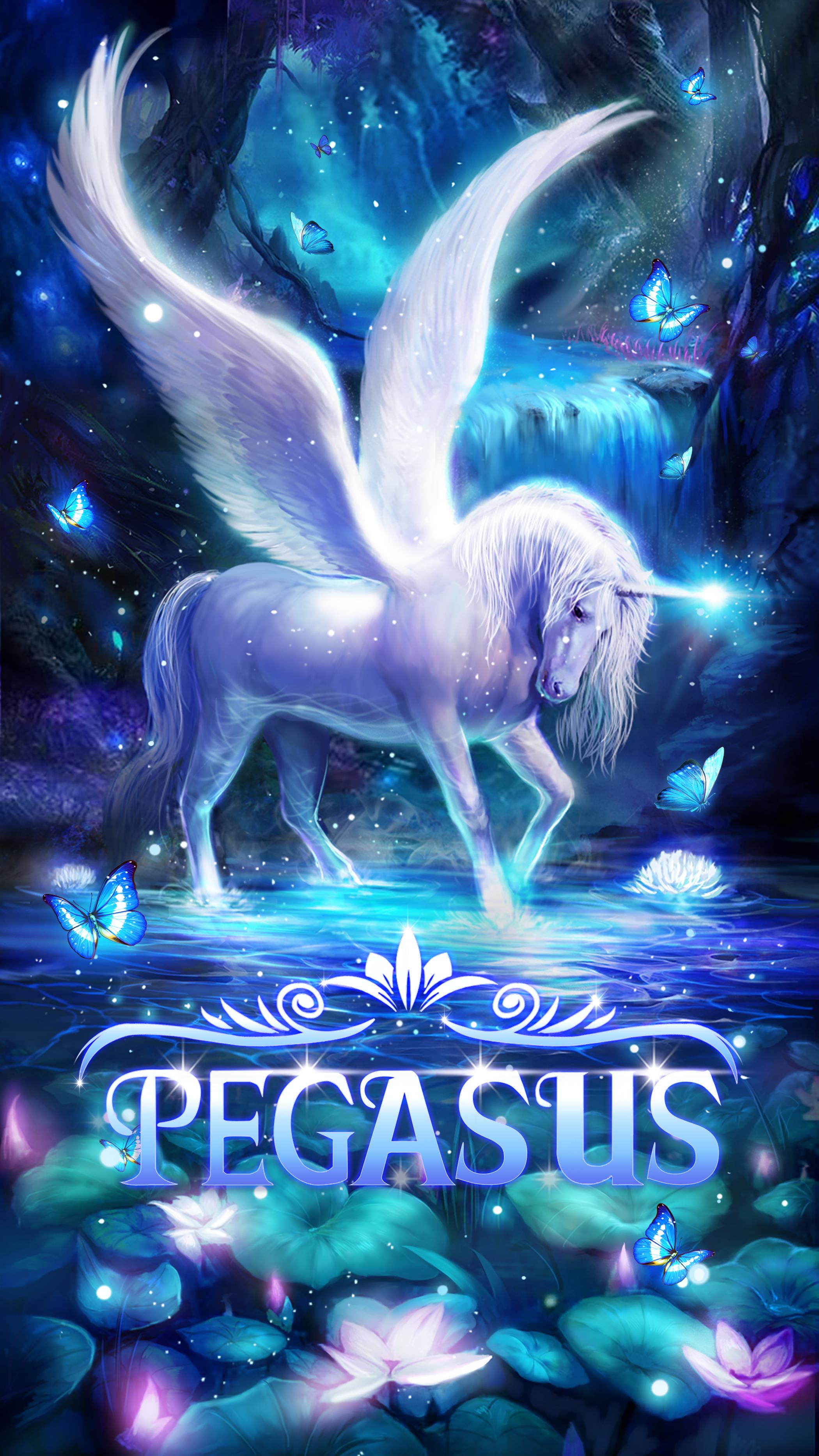 Pegasus Live Wallpaper Unicorn Alicorn Android - Alicorn Screensavers , HD Wallpaper & Backgrounds