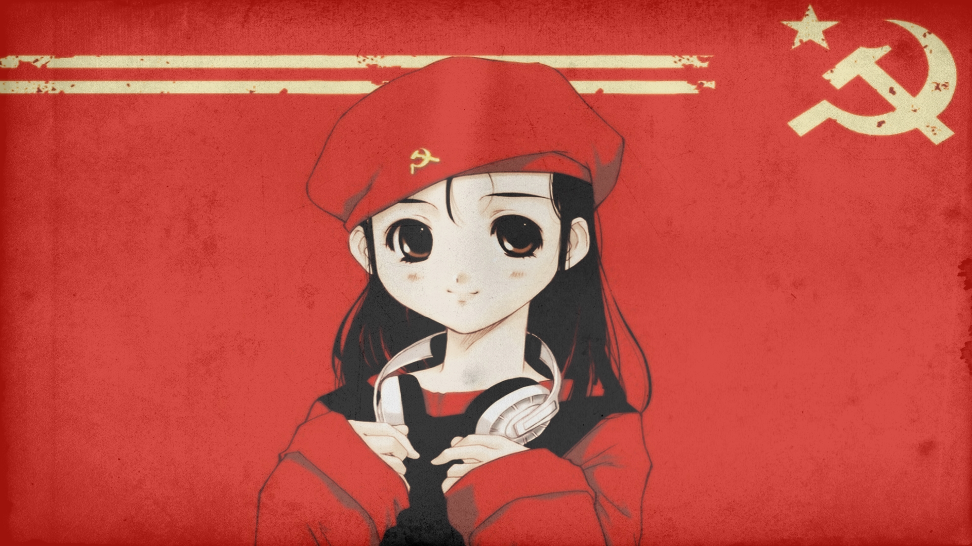 Anime, Hammer And Sickle, Communism, Unidentified, - Communism Never Looked So Cute , HD Wallpaper & Backgrounds