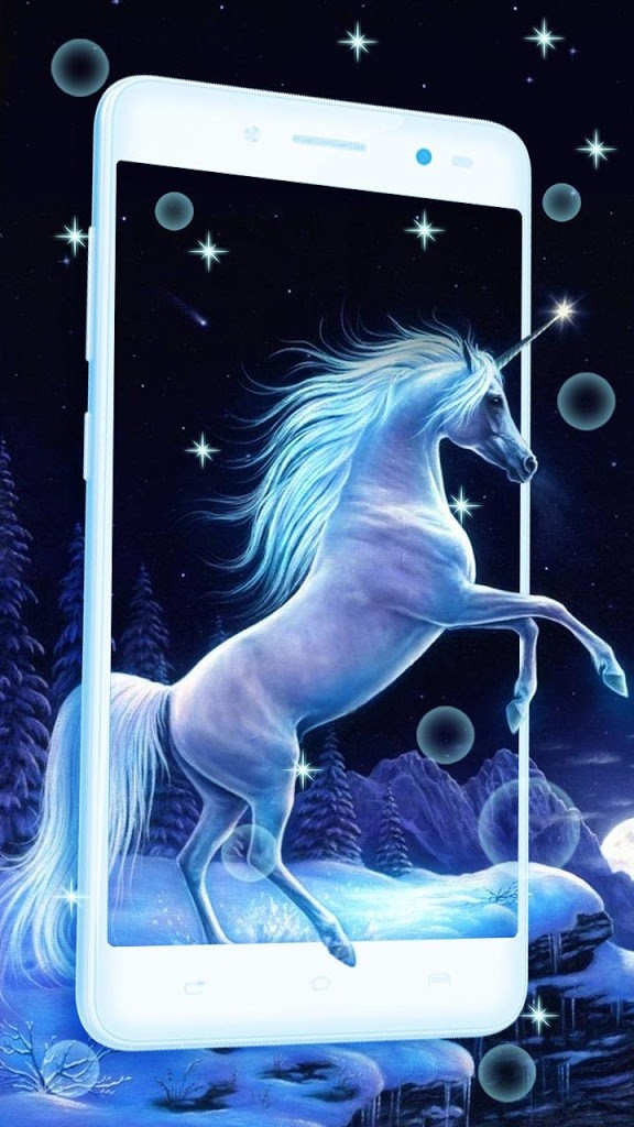 Scaricare Unicorni Sfondo Lovely Fantasy Unicorn Live - Unicorn Fantasy , HD Wallpaper & Backgrounds