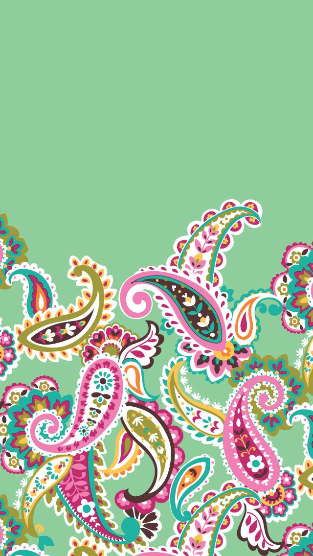 Vera Bradley Iphone Wallpaper - Paisley Print Vera Bradley , HD Wallpaper & Backgrounds